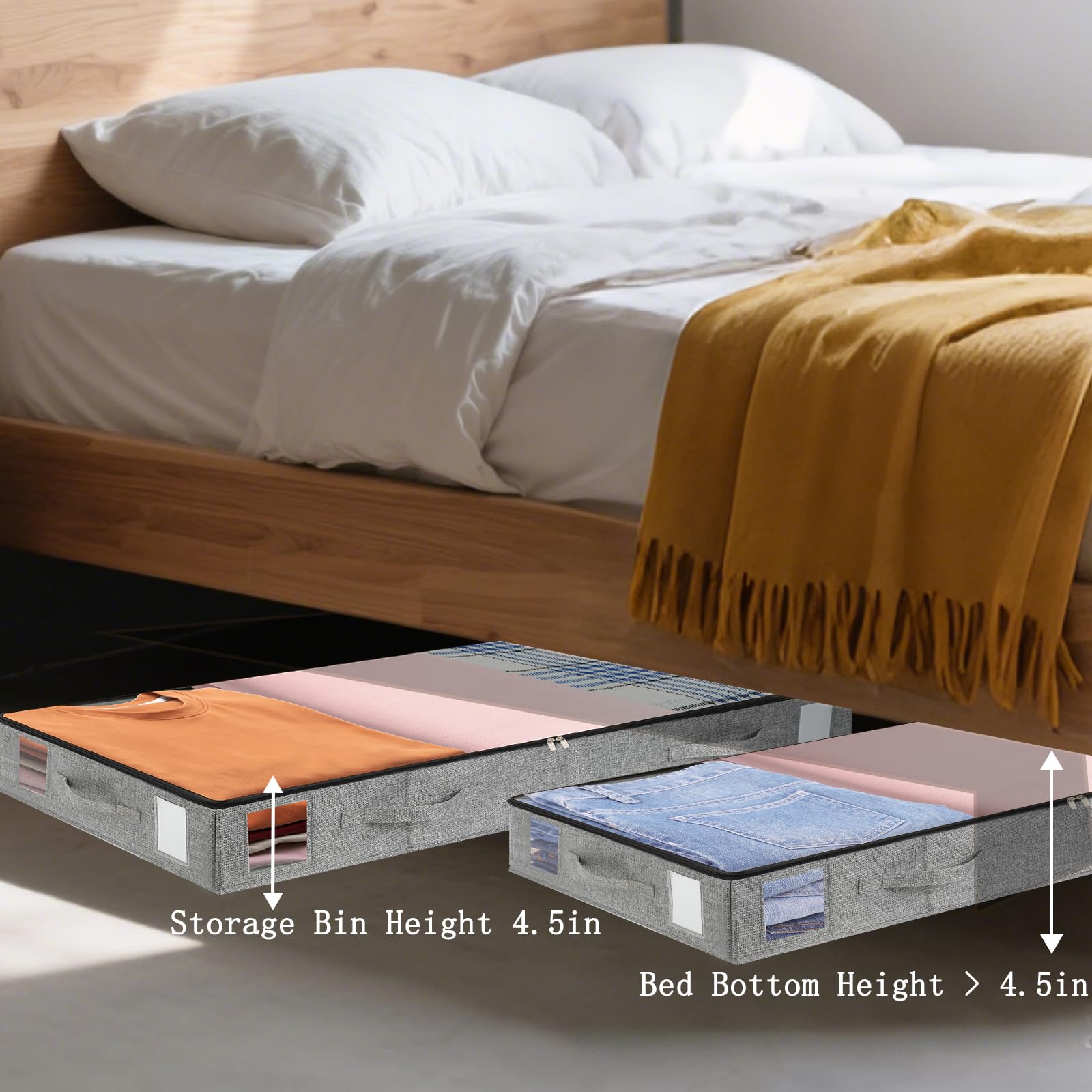 2 Pack Under Bed Storage Containers (2 Count)