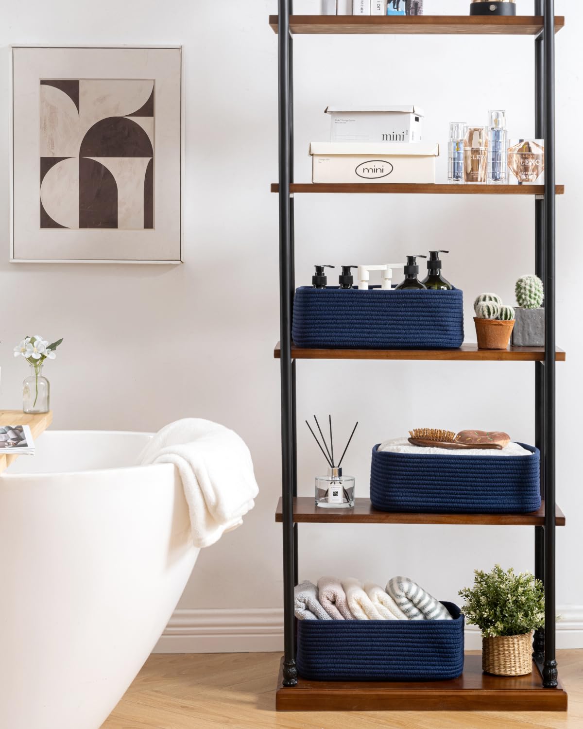 Small Woven Storage Basket for Organizing (3 Count)