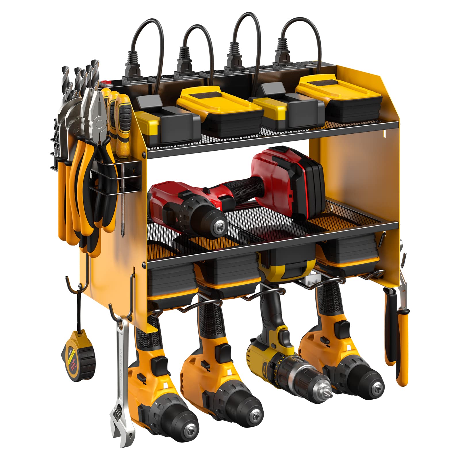 Wall Mount Modular Tool Charging Organizer