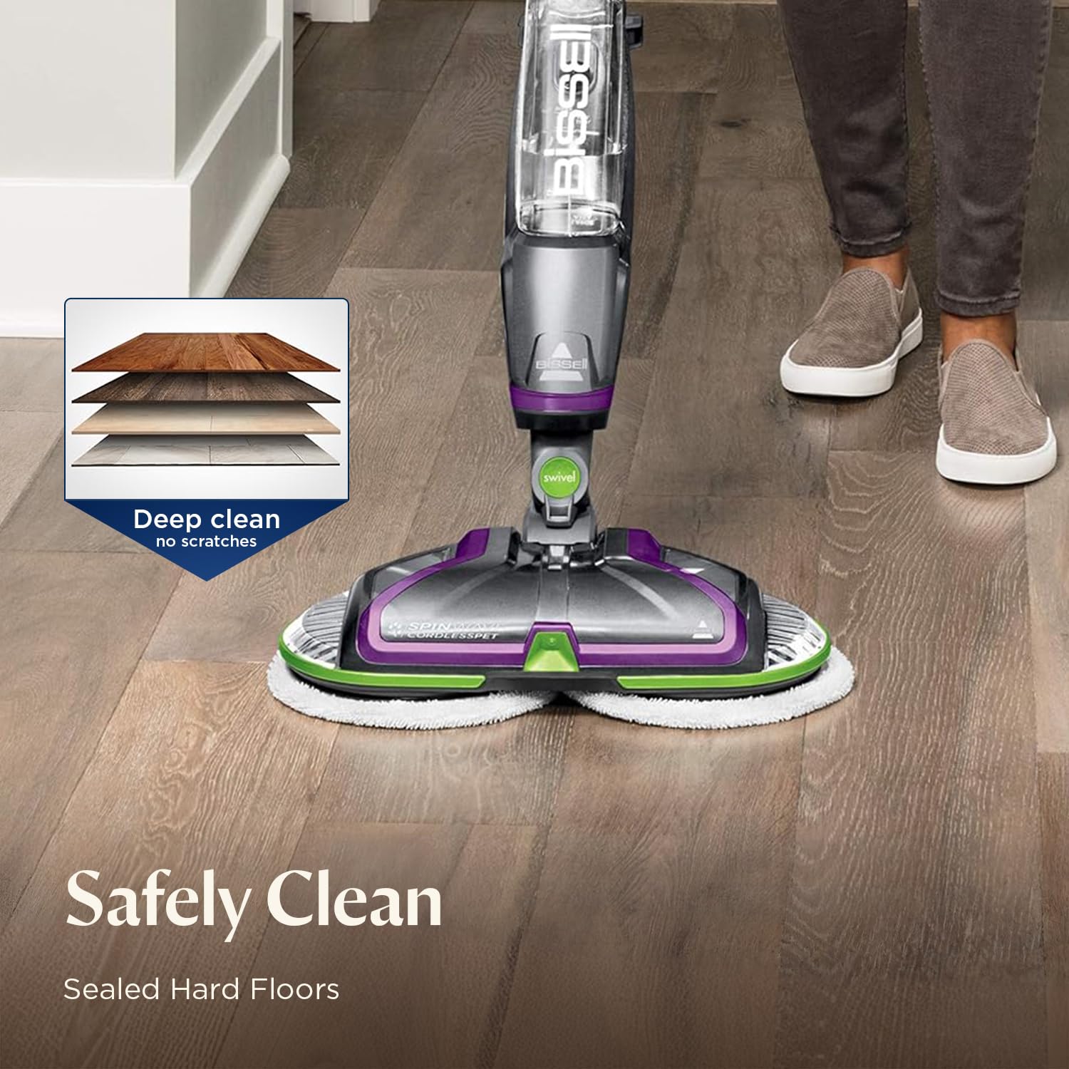 Spinwave Cordless Pet Spin Mop