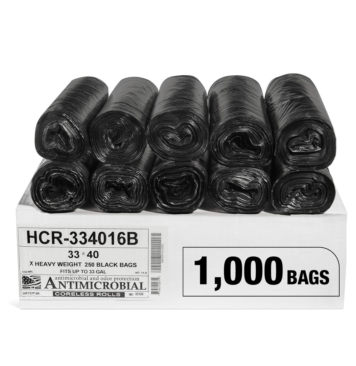 High Density Trash Bags (1000 Count)