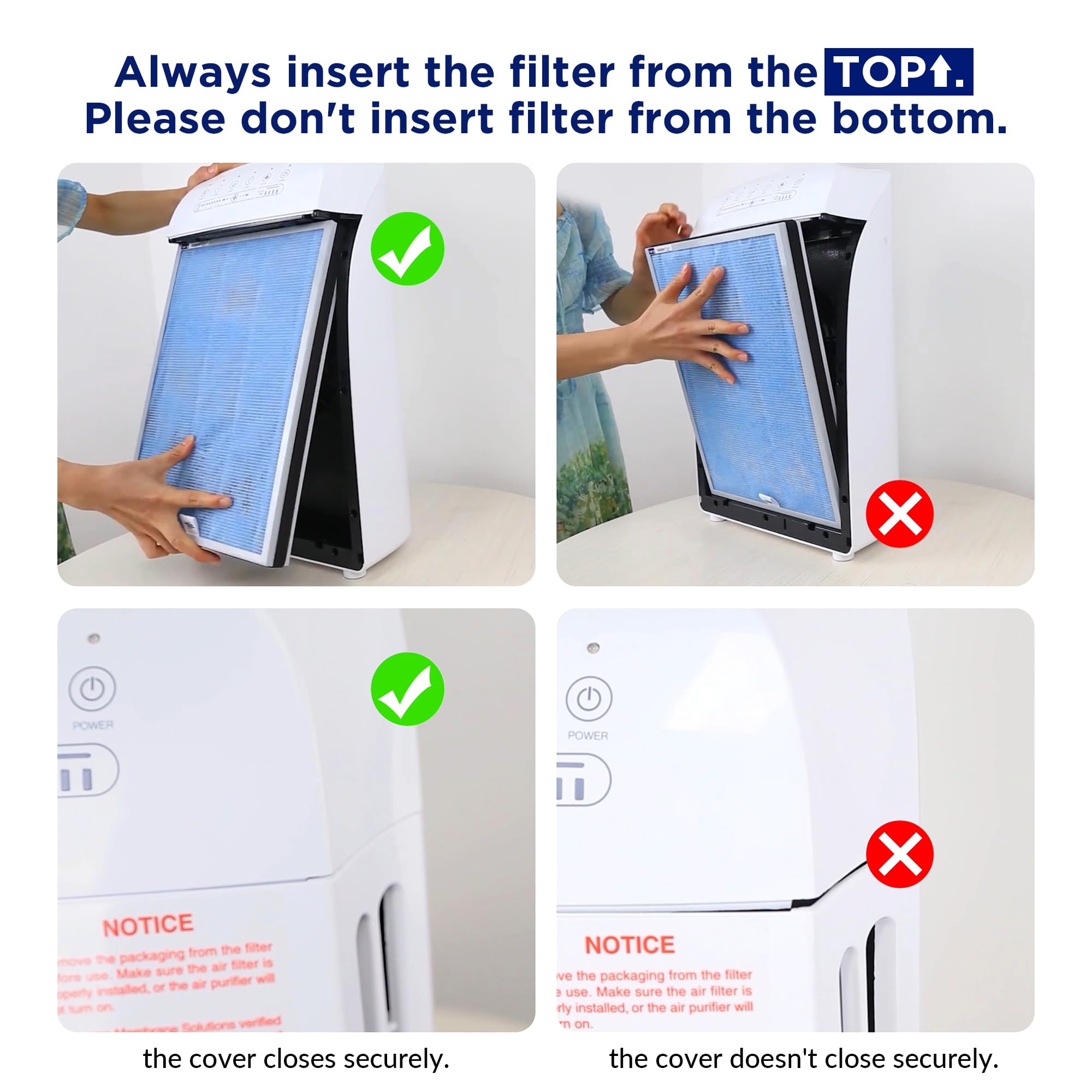 MSA3 MSA3S Genuine Original Air Purifier Filter 6 Pack (6 Count)