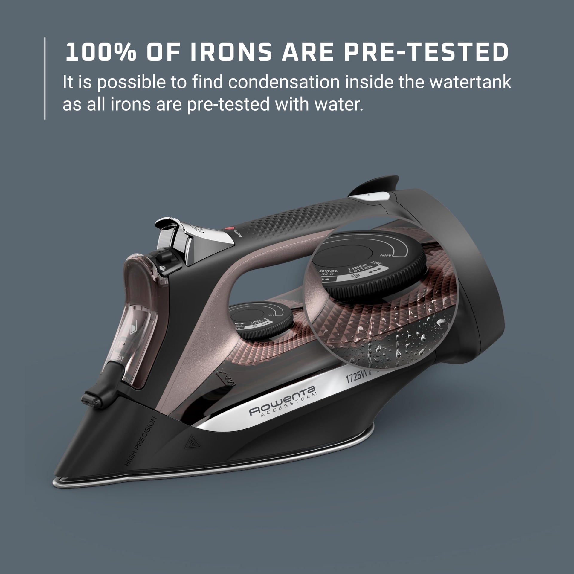 AccessSteam Cordreel Steam Iron for Clothes