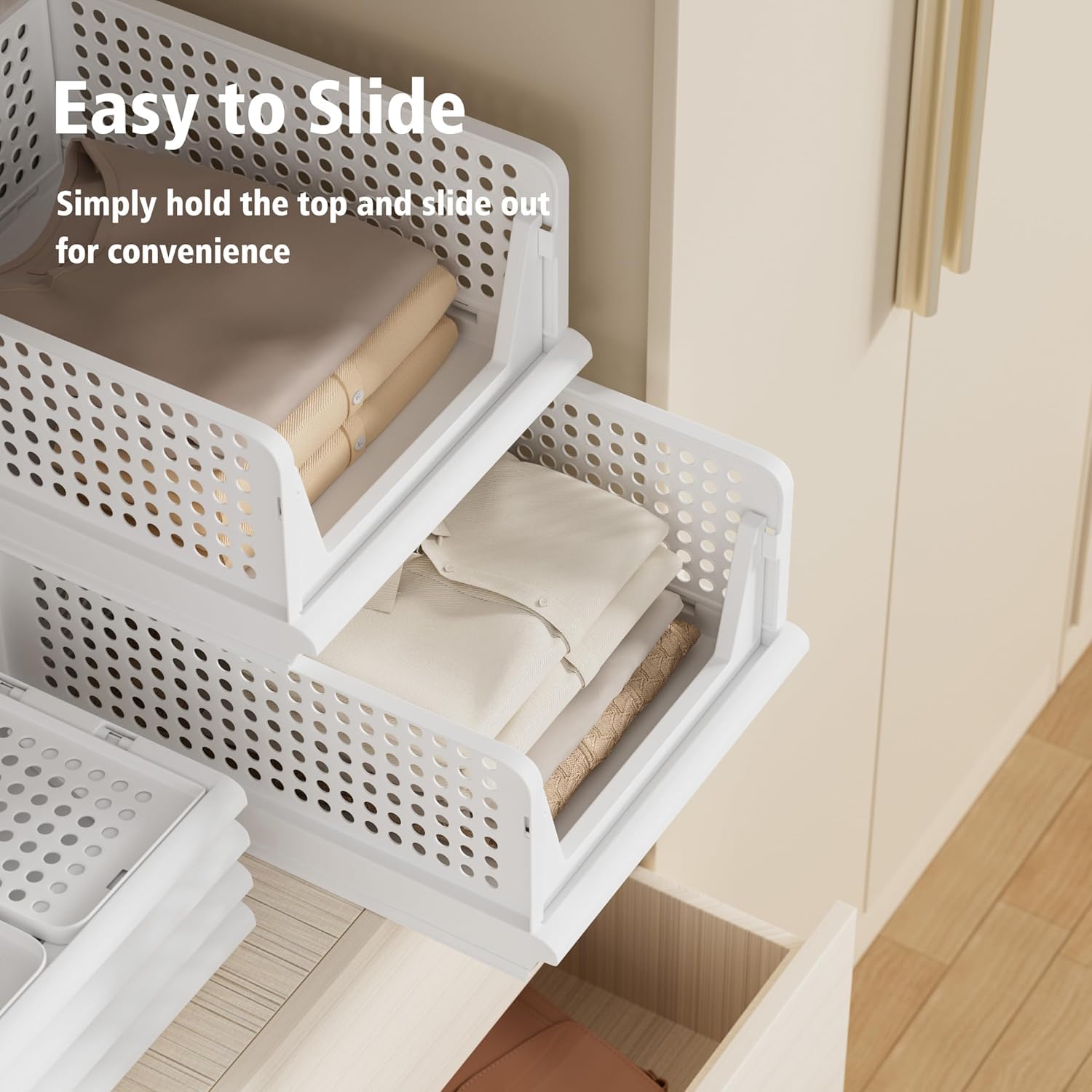 5 Pack Stackable Storage Bins (5 Count)