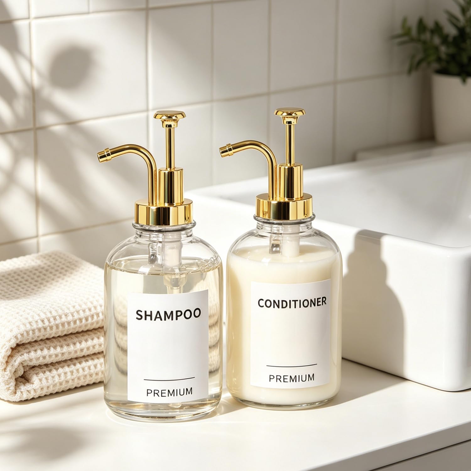 12oz Dish Soap Dispenser for Kitchen (2 Count)