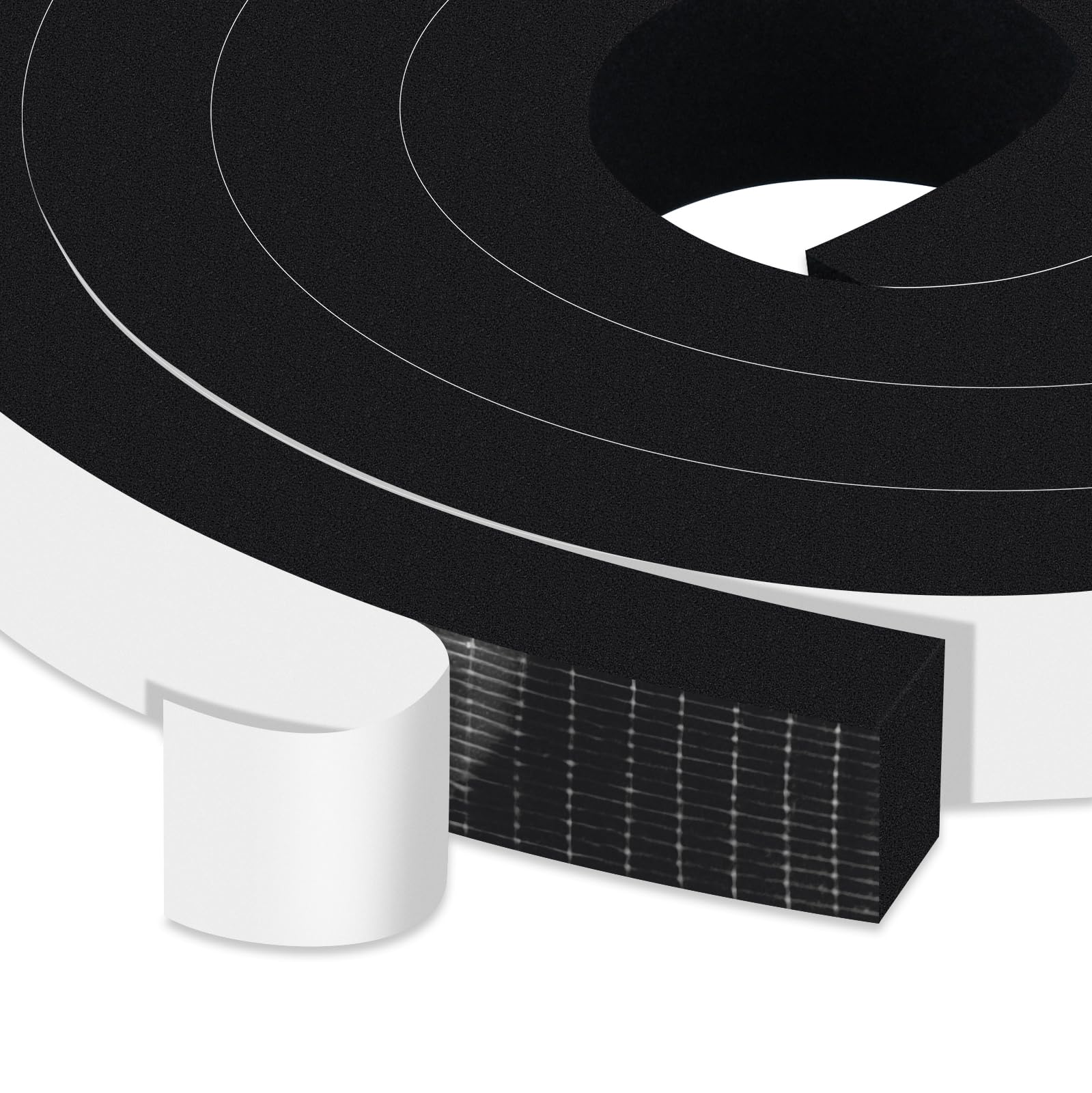 Thick Foam Tape Weather Stripping for Medium Large Gaps (13 Foot)