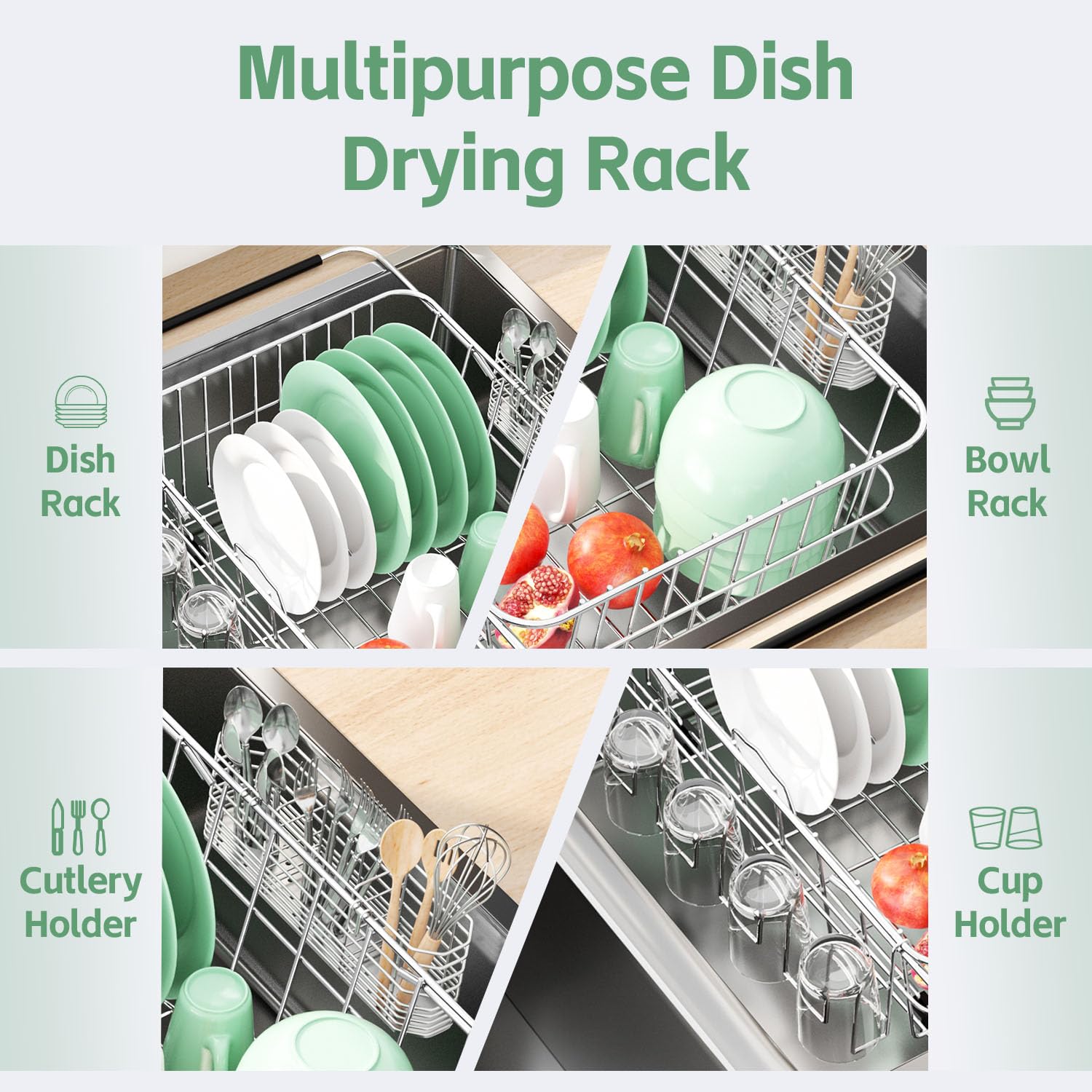 Dish Drying Rack in Sink