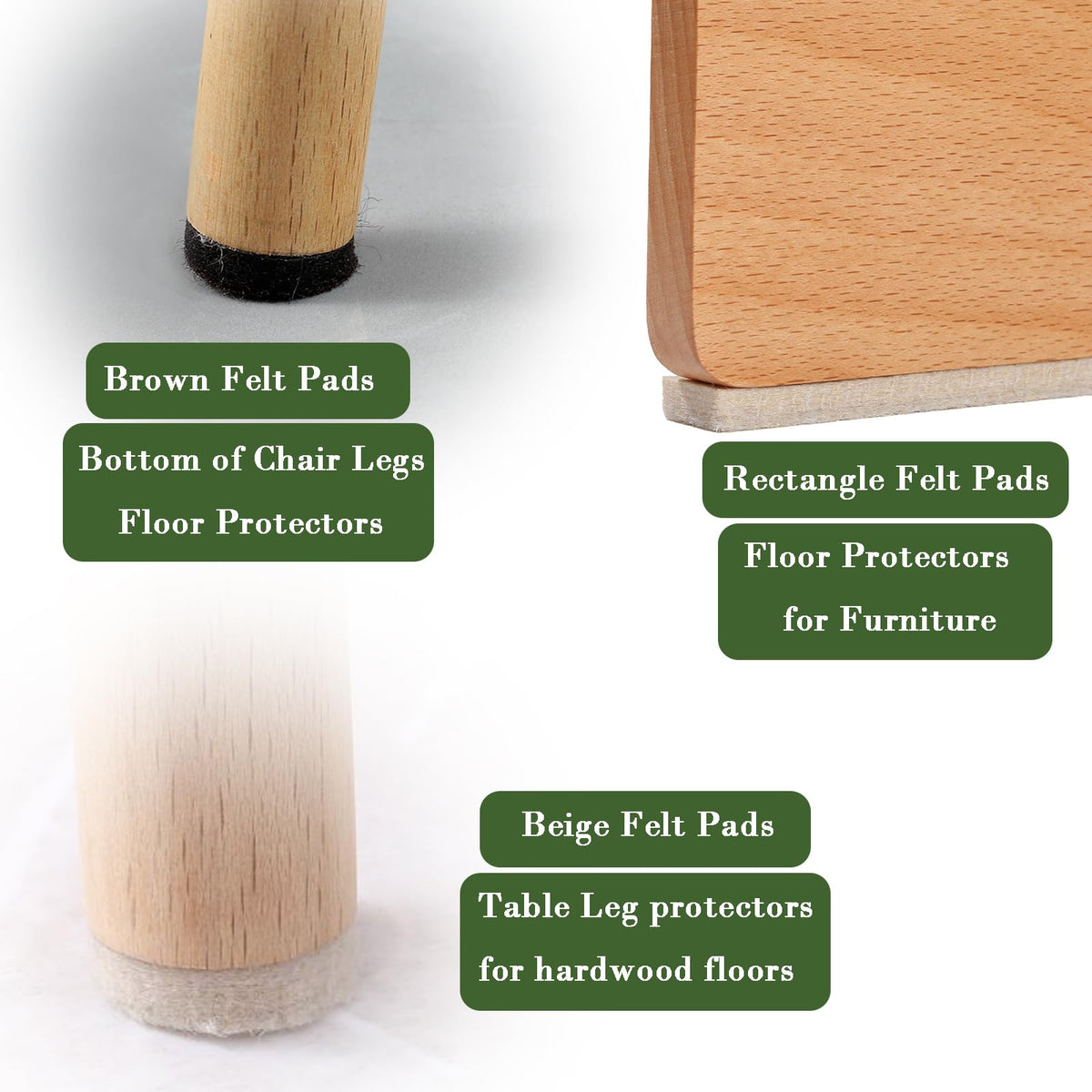 Felt Furniture Pads (215 Count)