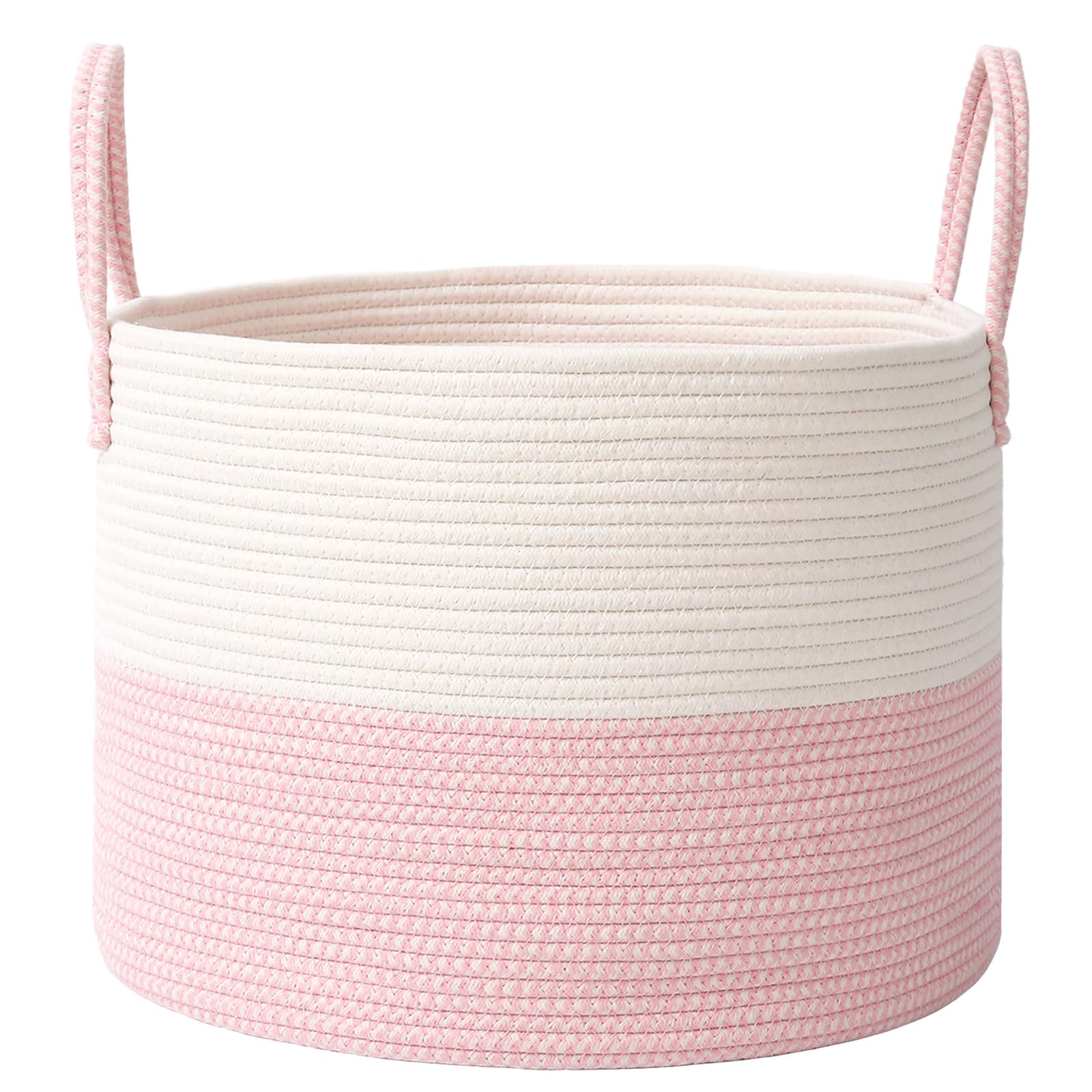 65L Extra Large Machine Washable Cotton Rope Blanket Basket