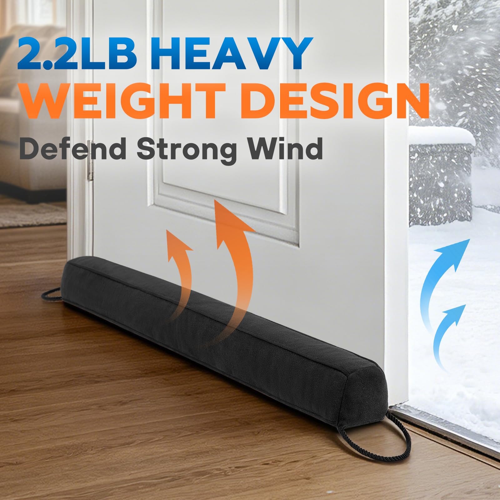36” Weighted Under Door Draft Stopper