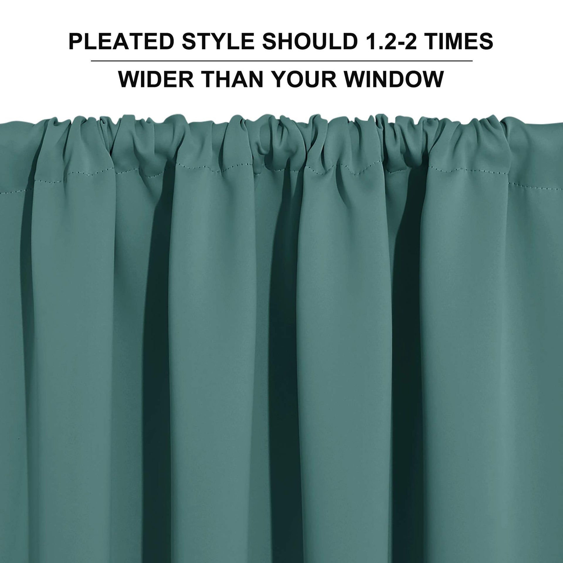 Bathroom Window Curtains (2 Count)