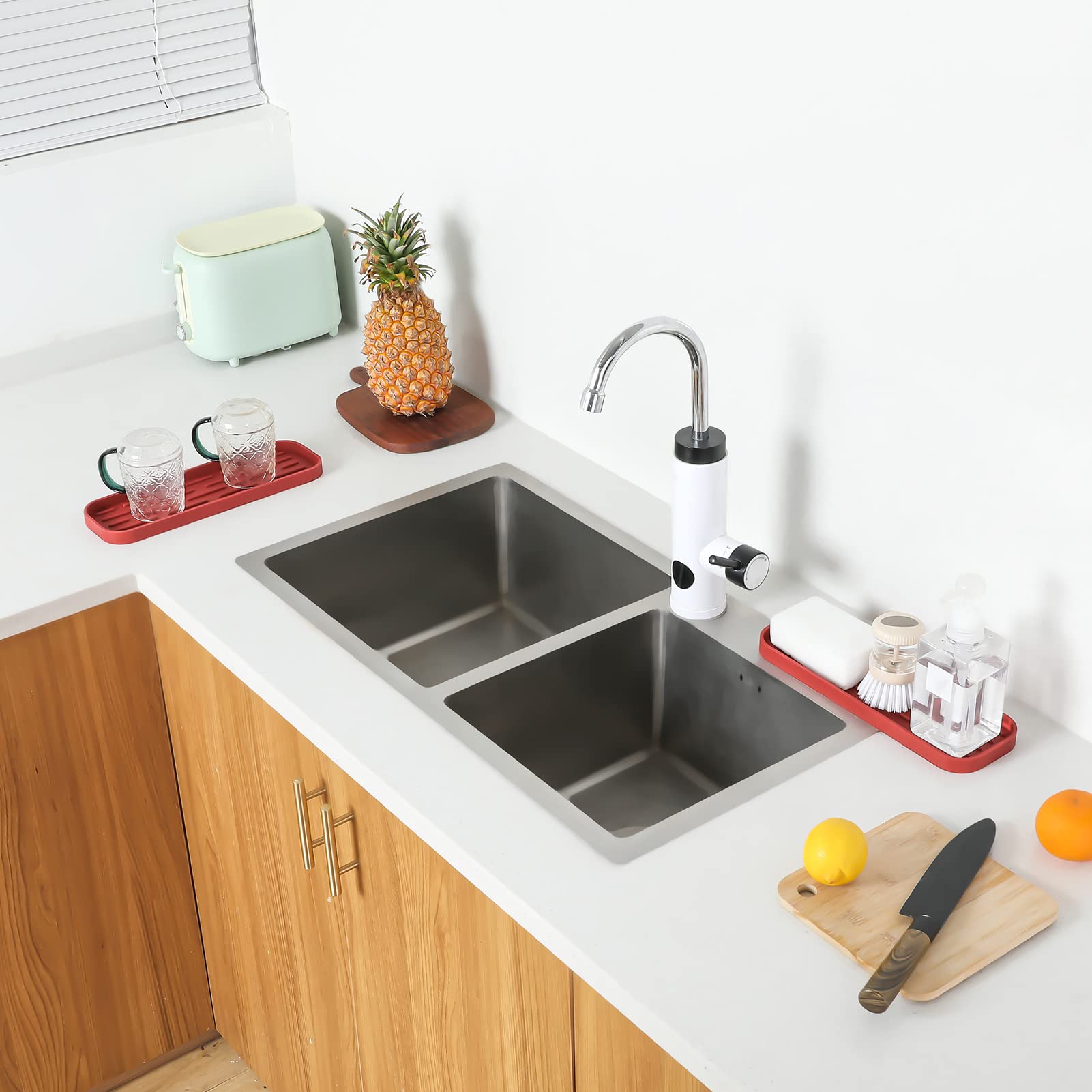 Silicone Kitchen Sink Organizer Tray for Multiple Usage