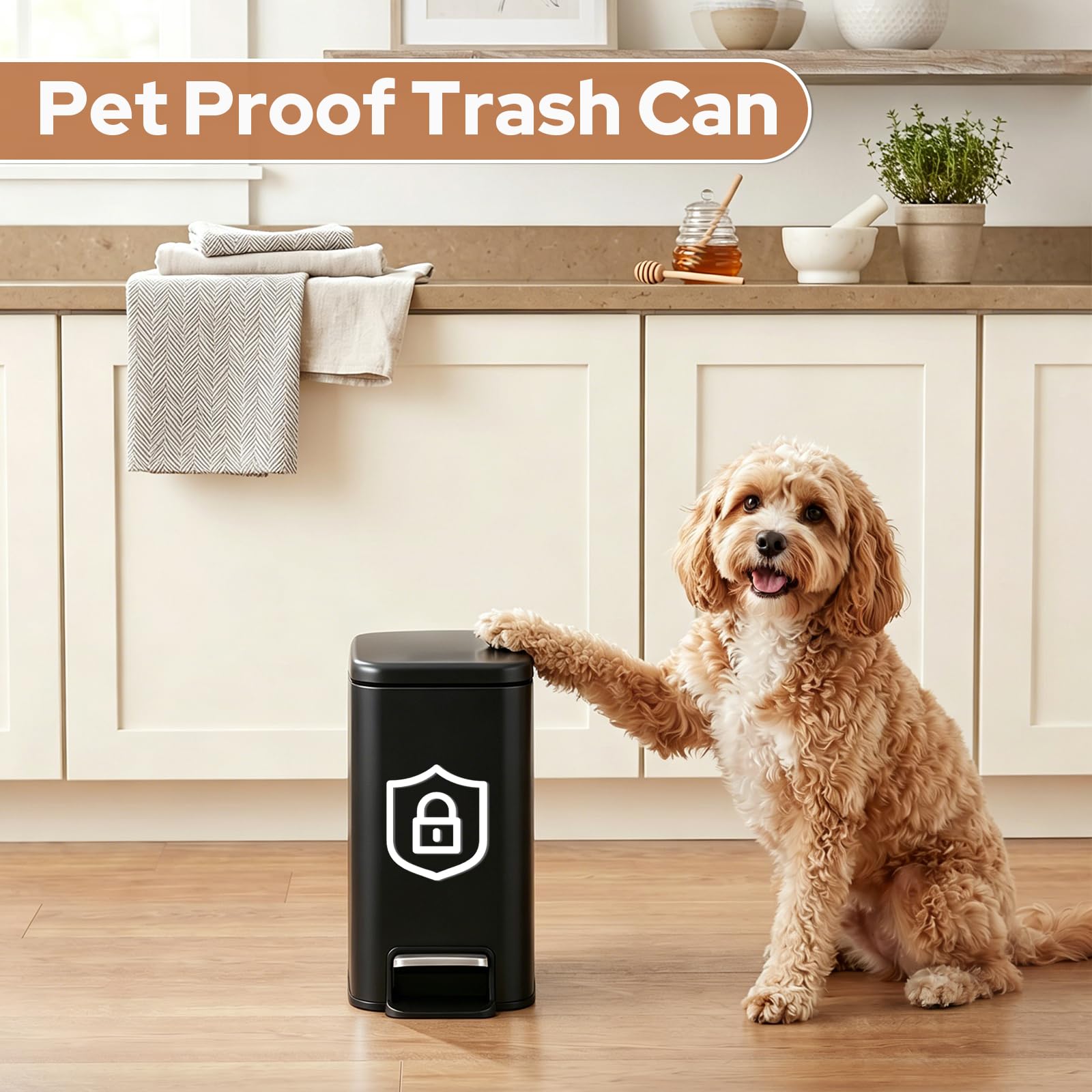 Small Bathroom Trash Can w