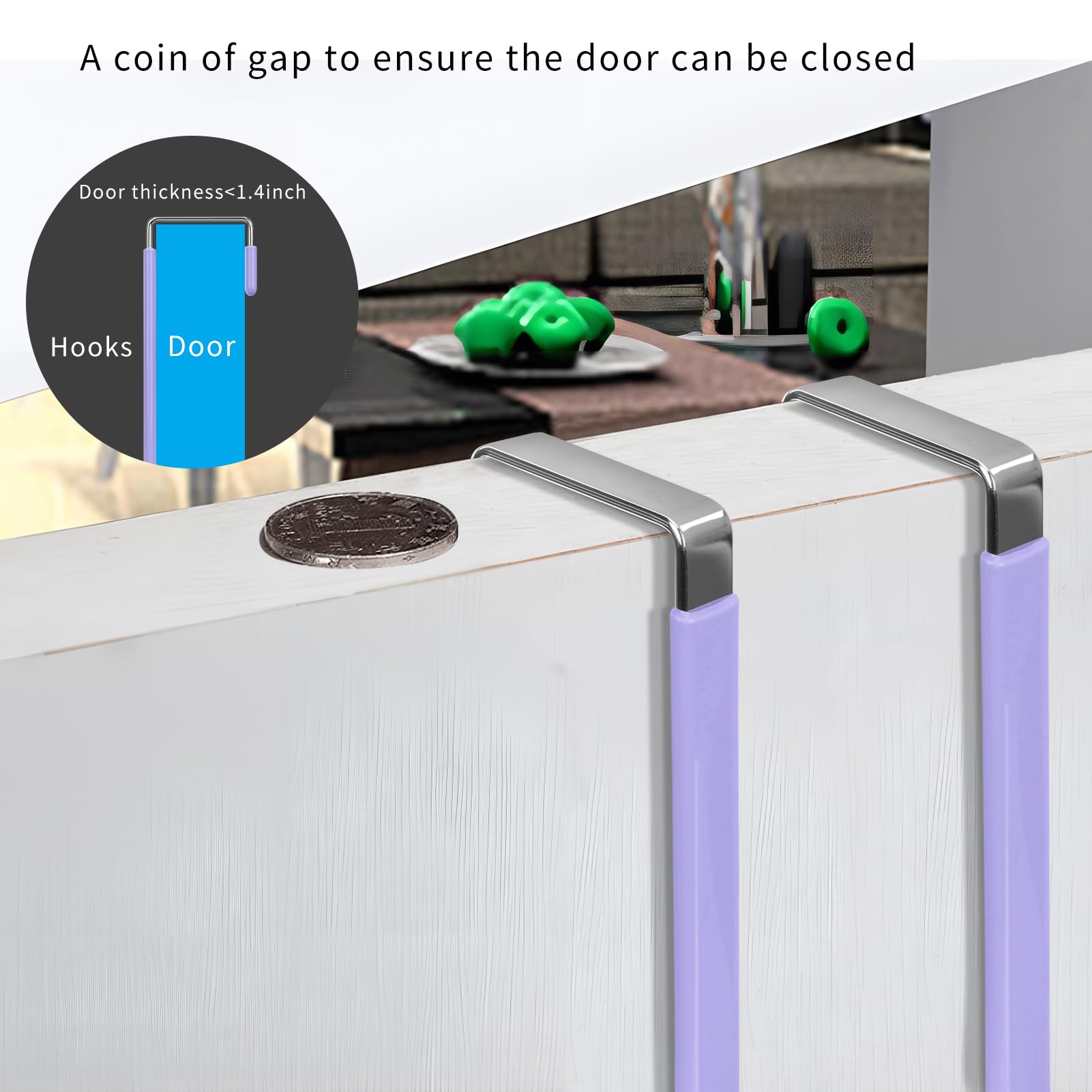 Over the Door Hooks (4 Count)