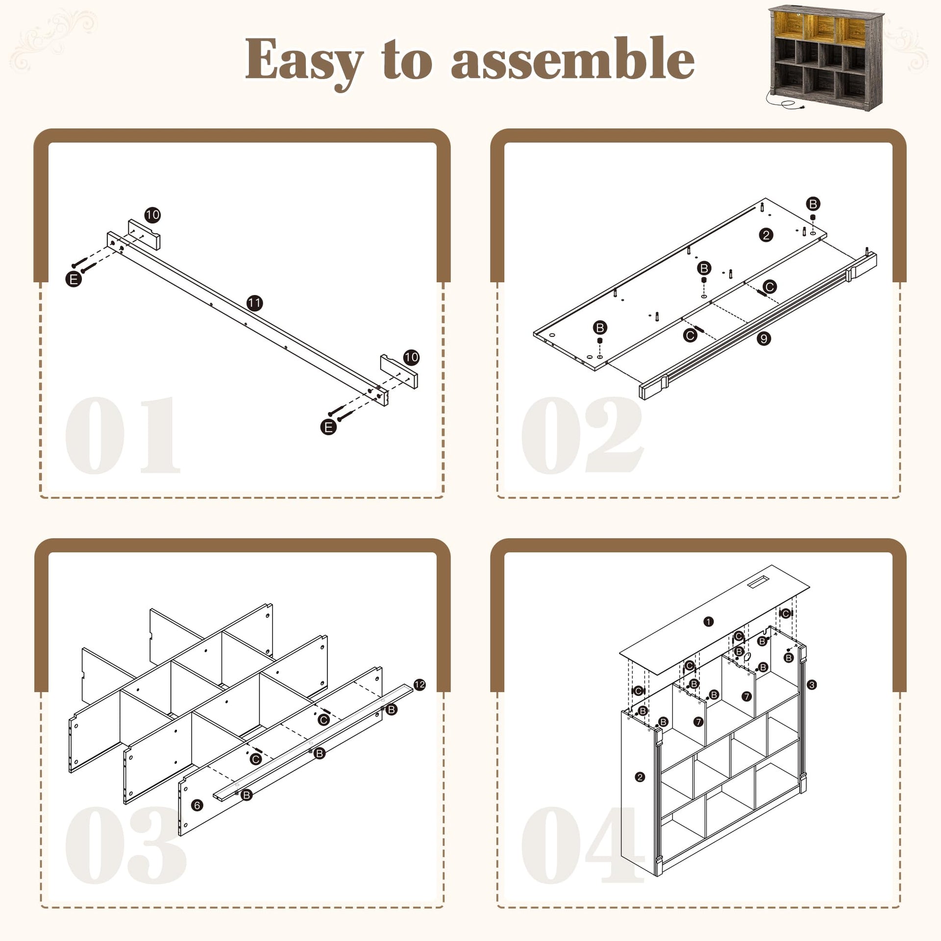 10 Cube Storage Organizer (10 Count)