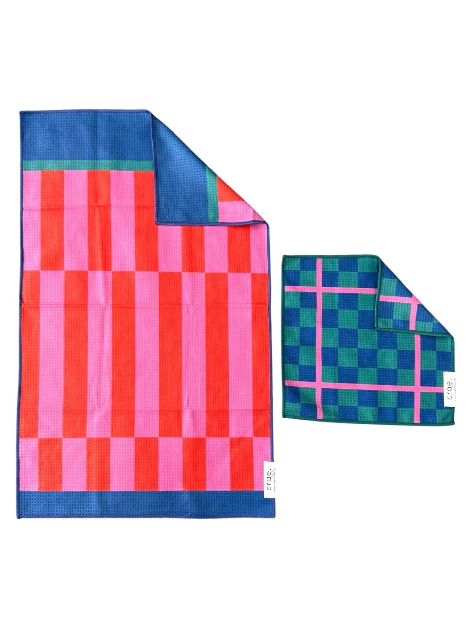 Microfiber Hand Towel & Washcloth Set (2 Count)