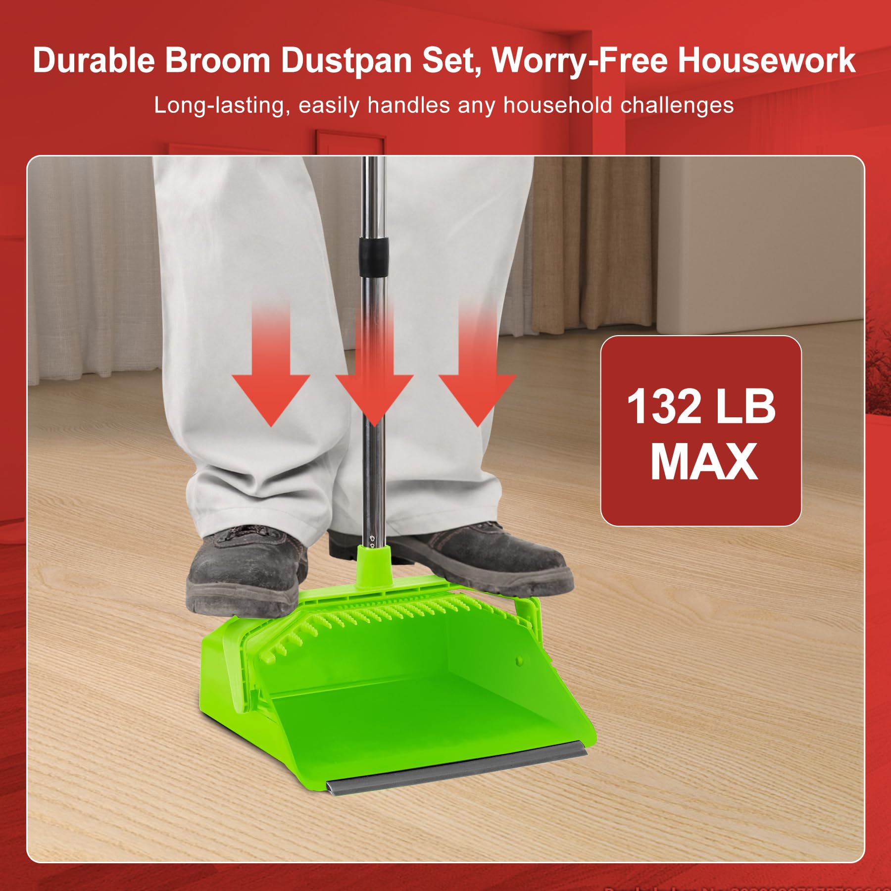 Broom and Dustpan Set for Home