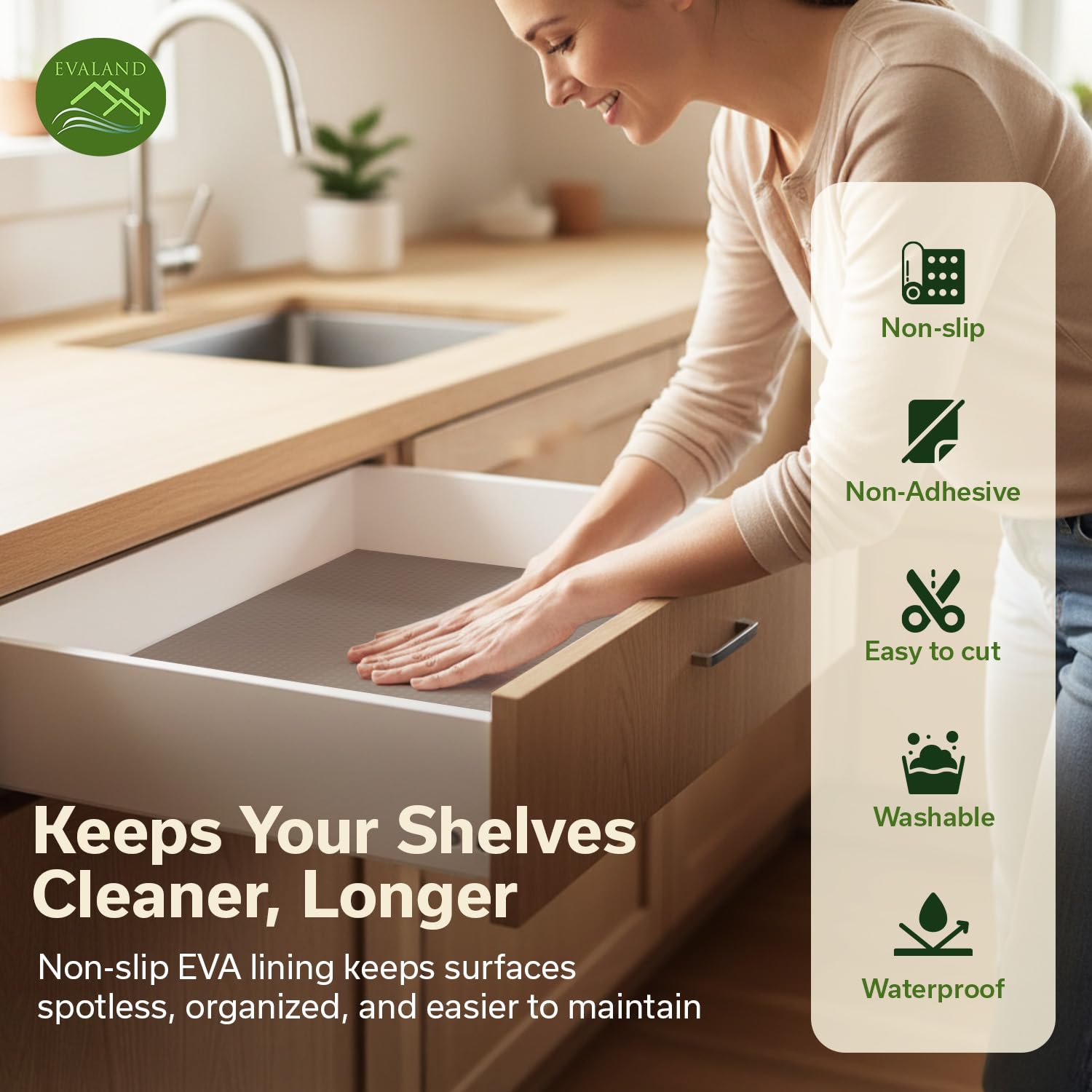 Shelf Liner Cabinet Liner Non (33 Sq Ft)