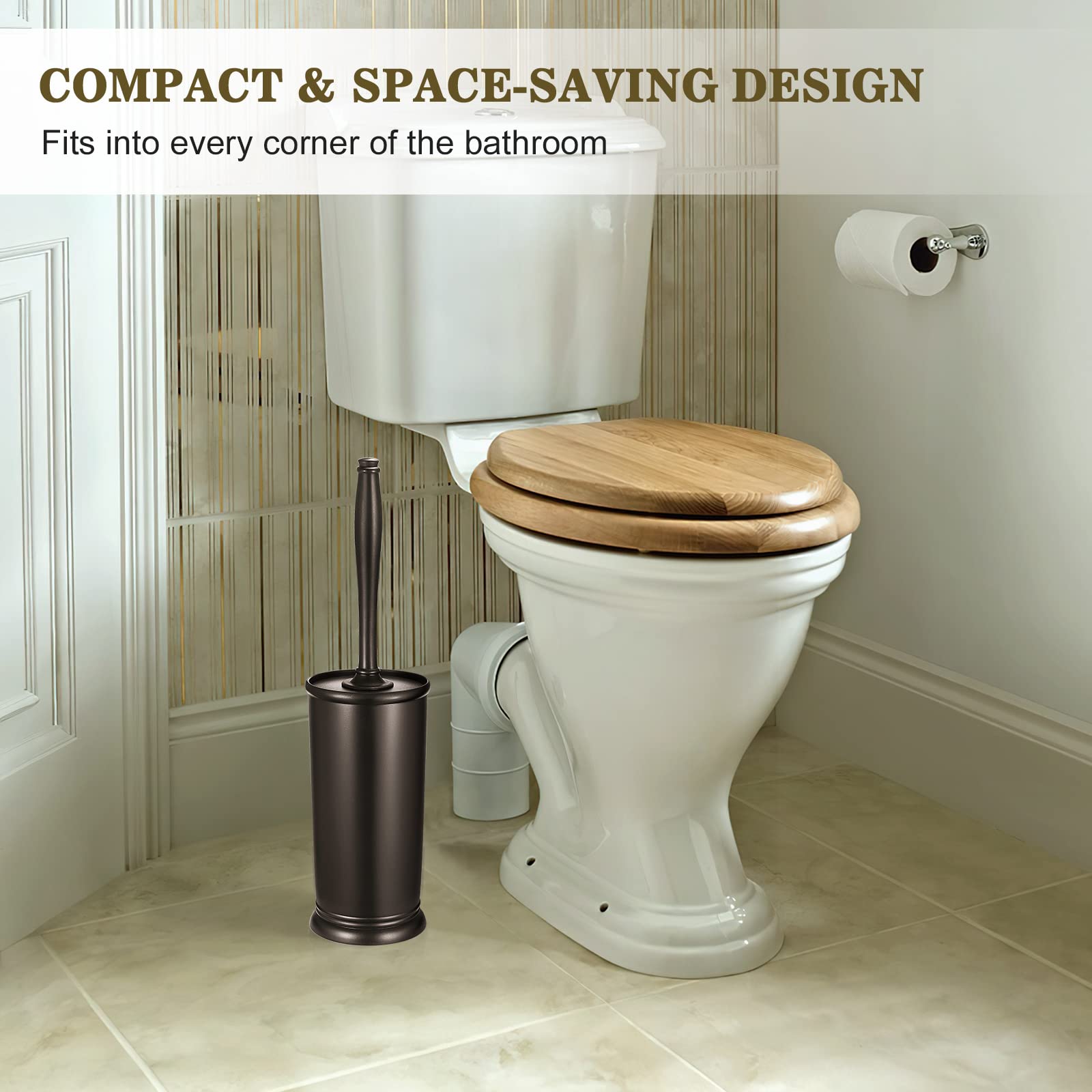 Toilet Bowl Brush Holder Set