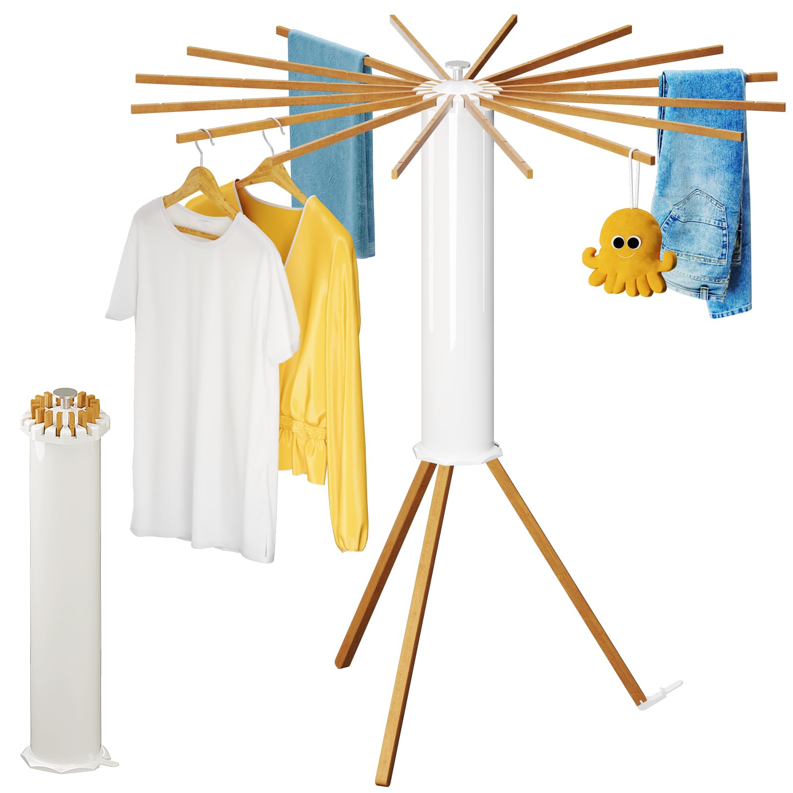 Cylinder Tripod Clothes Drying Rack