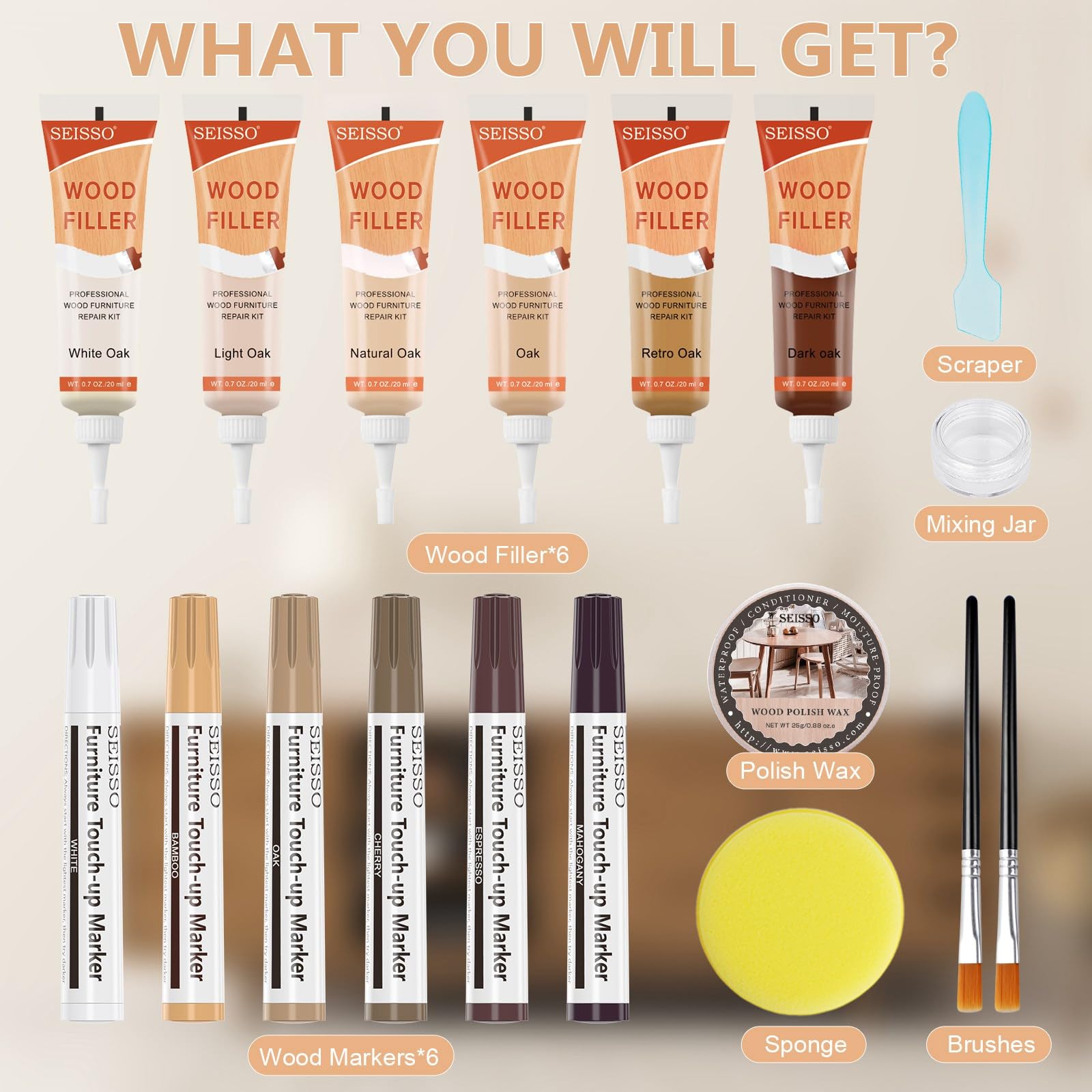 Wood Furniture Repair Kit