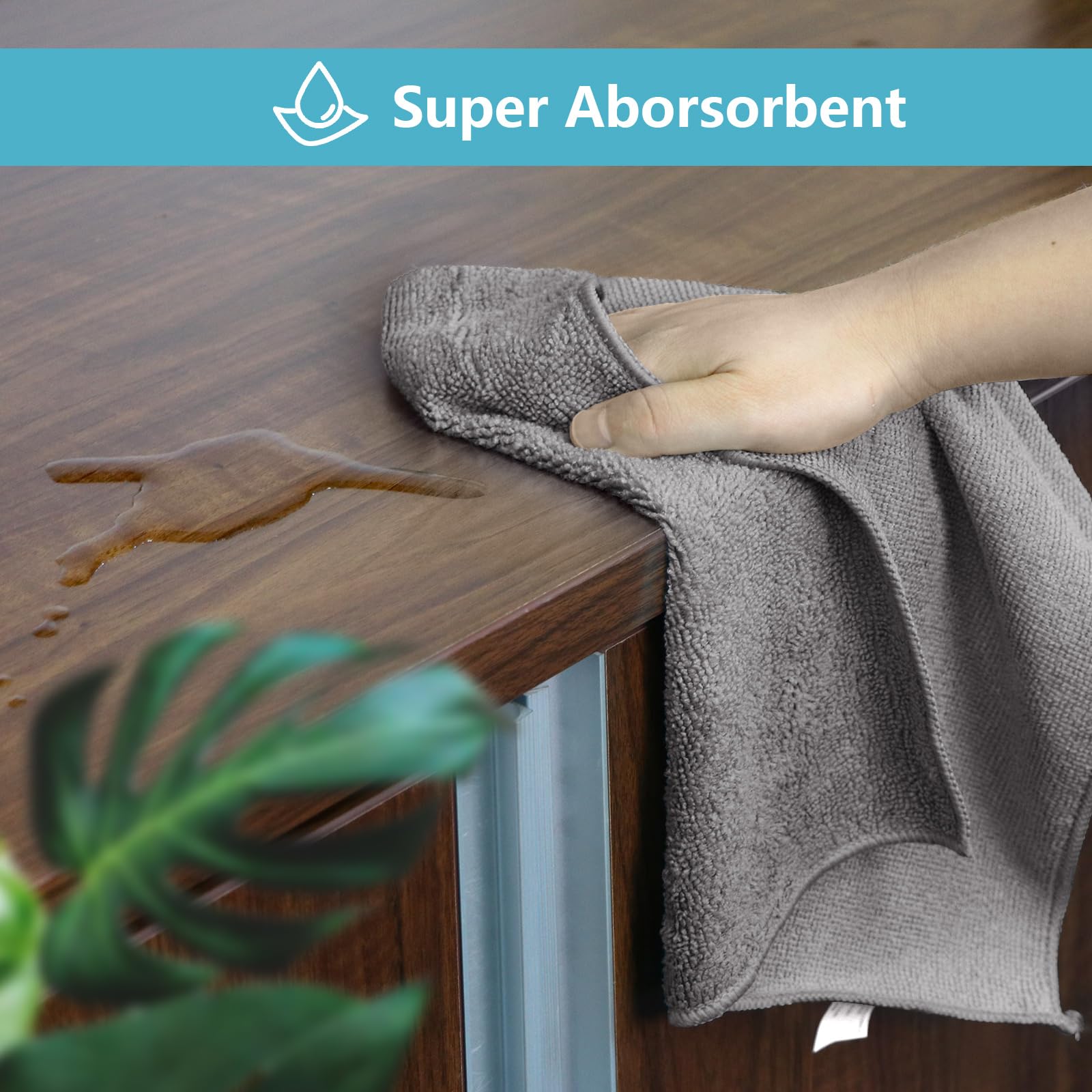 Grey Microfiber Cleaning Cloth 600 Pack (600 Count)