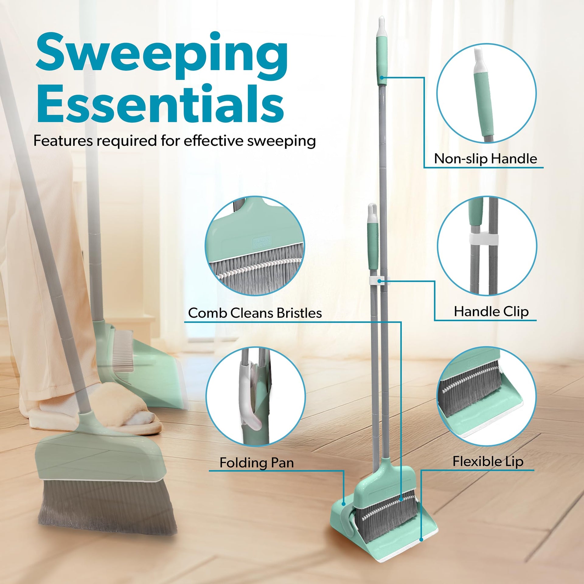 Butler Broom & Dustpan Set