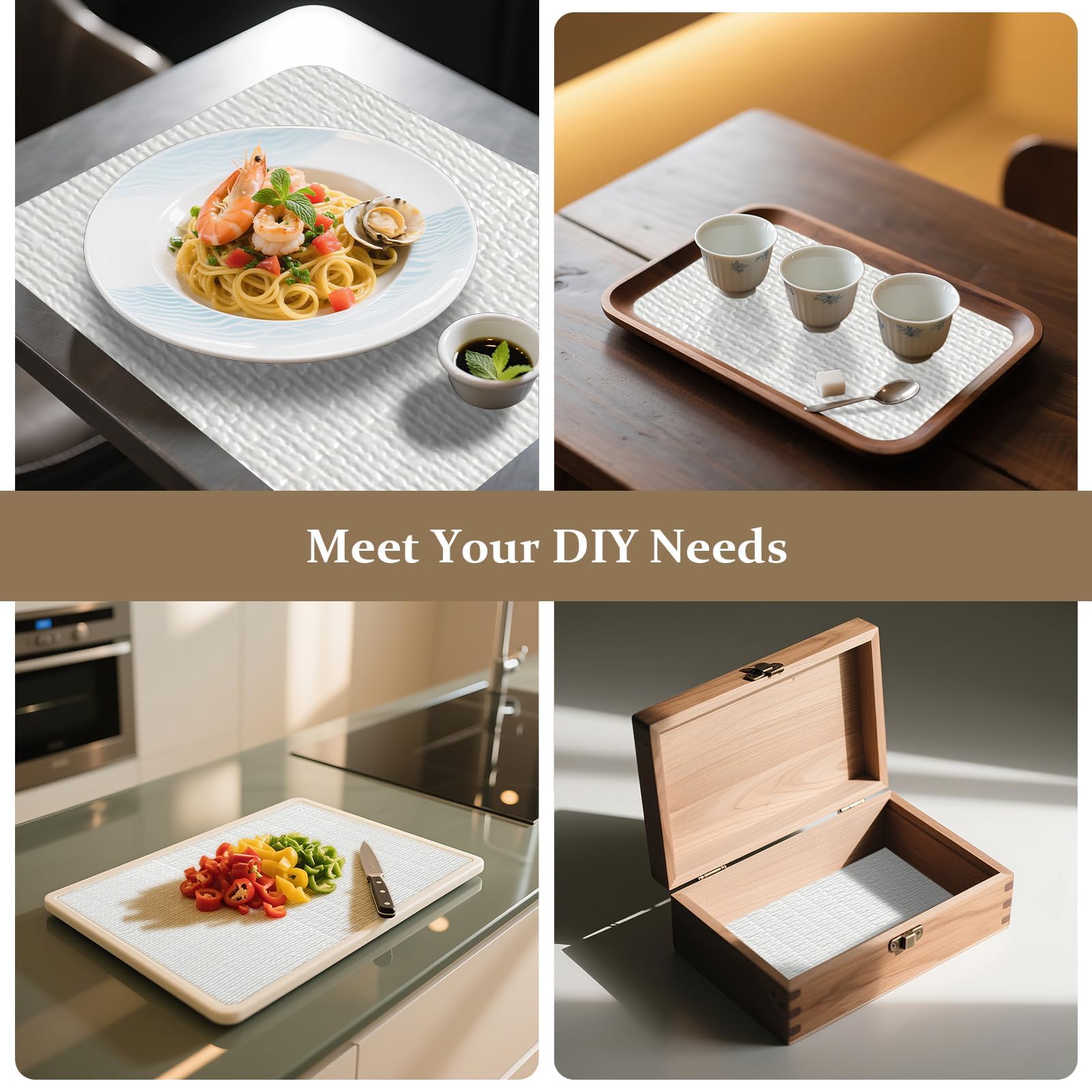 Drawer and Shelf Liner for Kitchen Cabinet Non Adhesive Non Slip 12in x 10FT (120 sq in.)