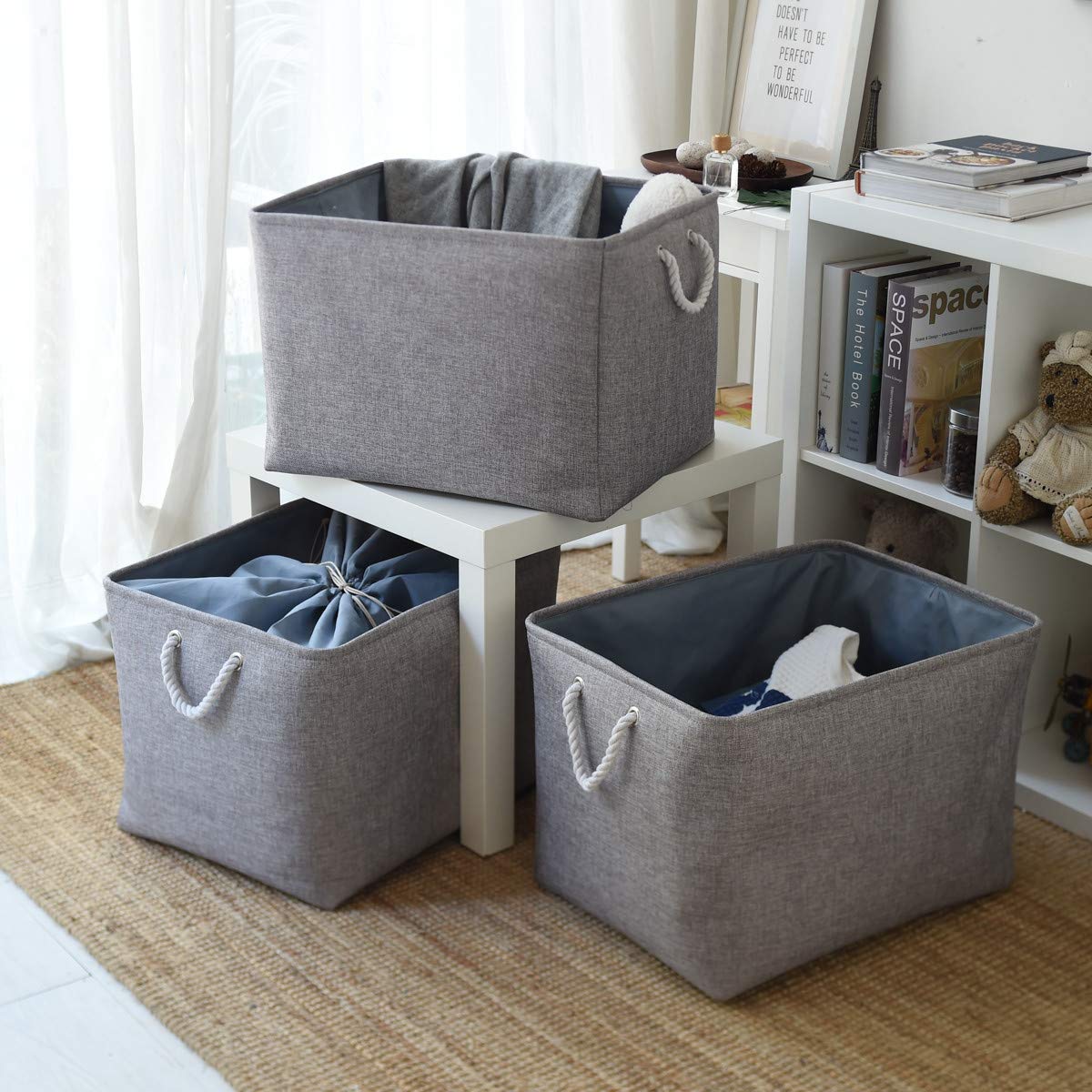 Storage Baskets for Organizing (3 Count)