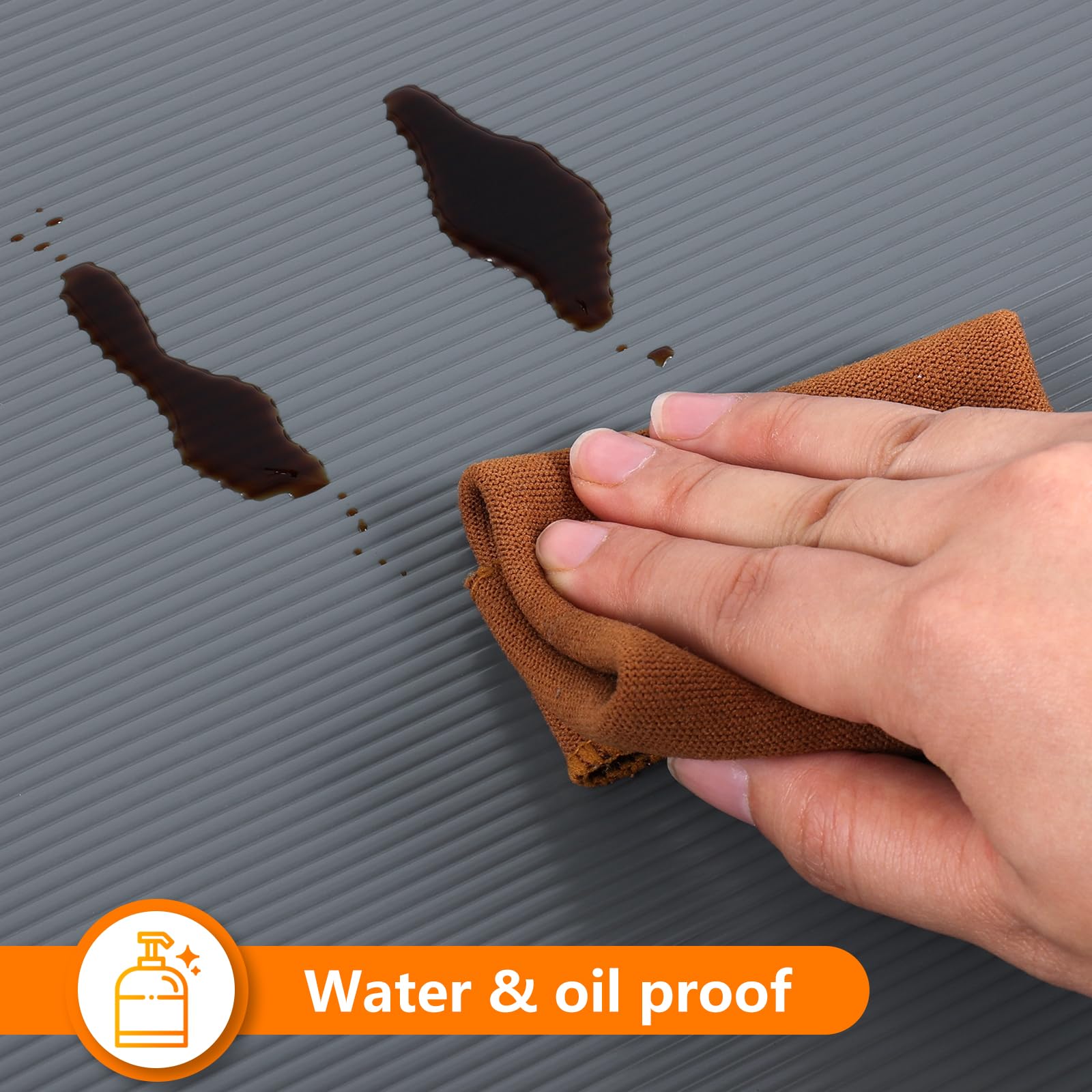 Shelf Liners for Kitchen Cabinets Drawer Liner Non Adhesive Cupboard Mat EVA Material Waterproof Refrigerator Mats Washable Fridge Liner for Cupboard and Desks Liner Gray 11.8 x 236.2 Inches (279.5 Sq Ft)