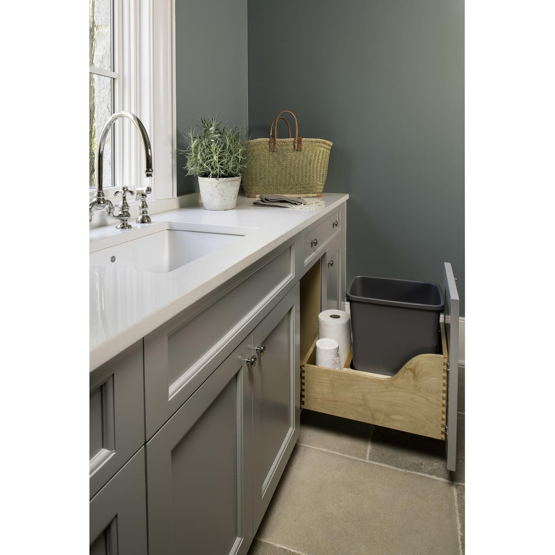 Pullout Trash Can for Kitchen Cabinet
