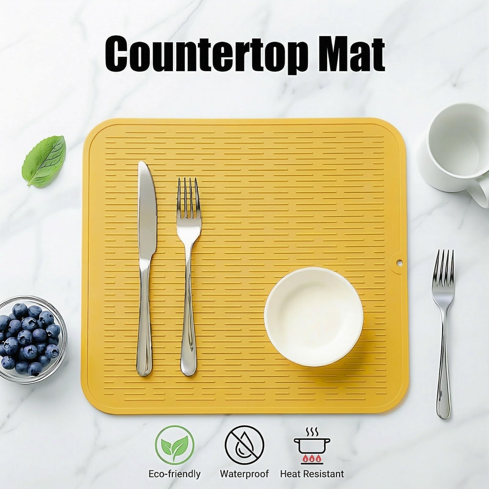 Silicone Dish Drying Mat for Multiple Usage
