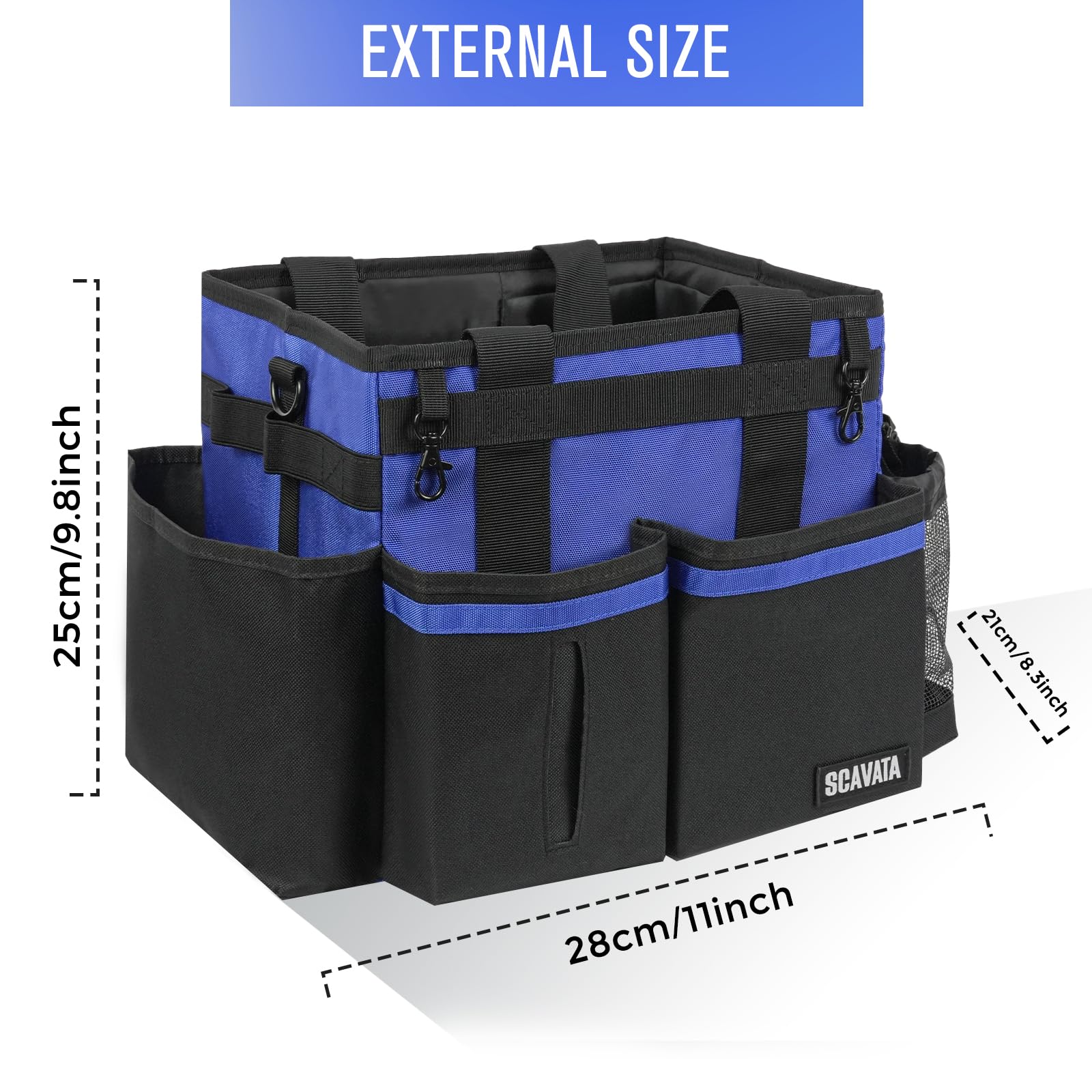 Compact Wearable Cleaning Caddy with Handle & Shoulder Straps
