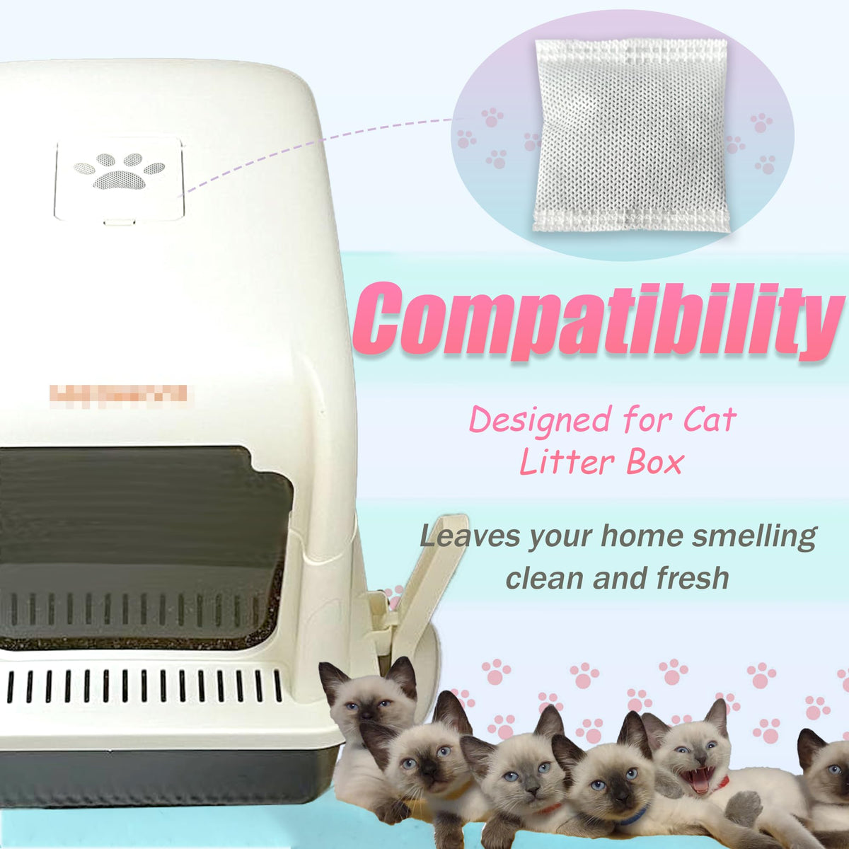 12 Pack Universal Odor Eliminator for Hooded Cat Litter Box (12 Count)
