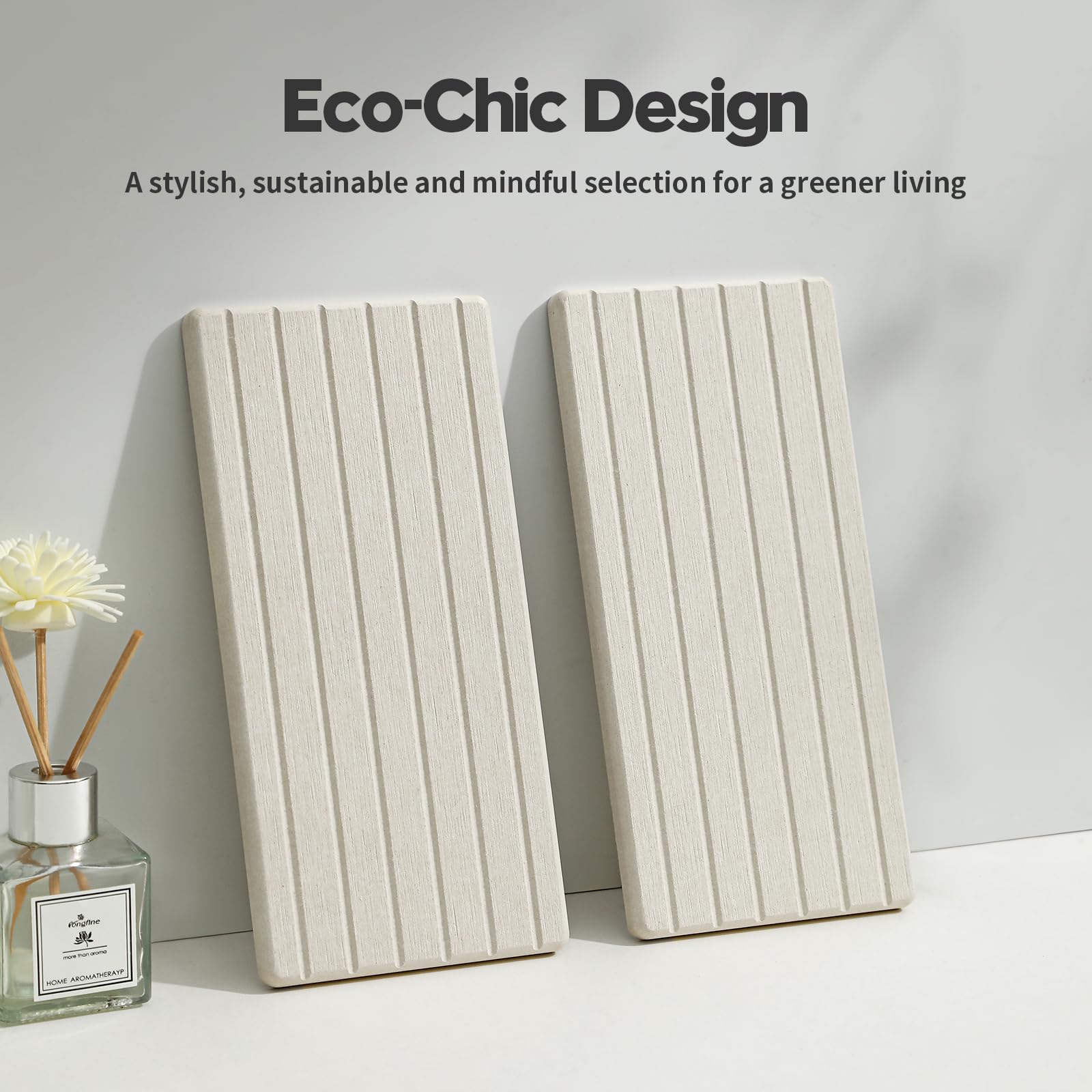 2 Pack Greige Bathroom Sink Vanity Trays (2 Count)