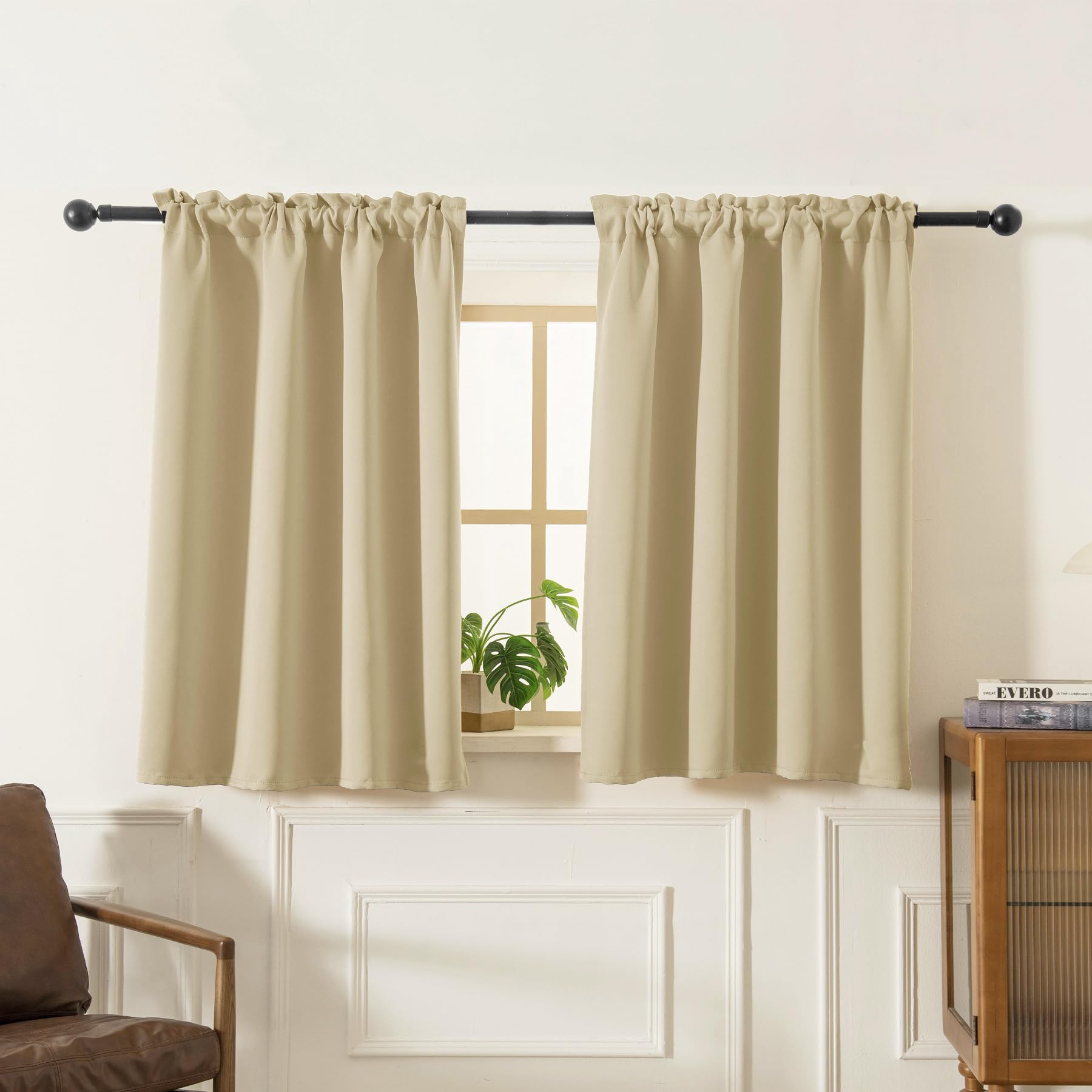 Blackout Curtains 45 Inches Long 2 Panels (2 Count)