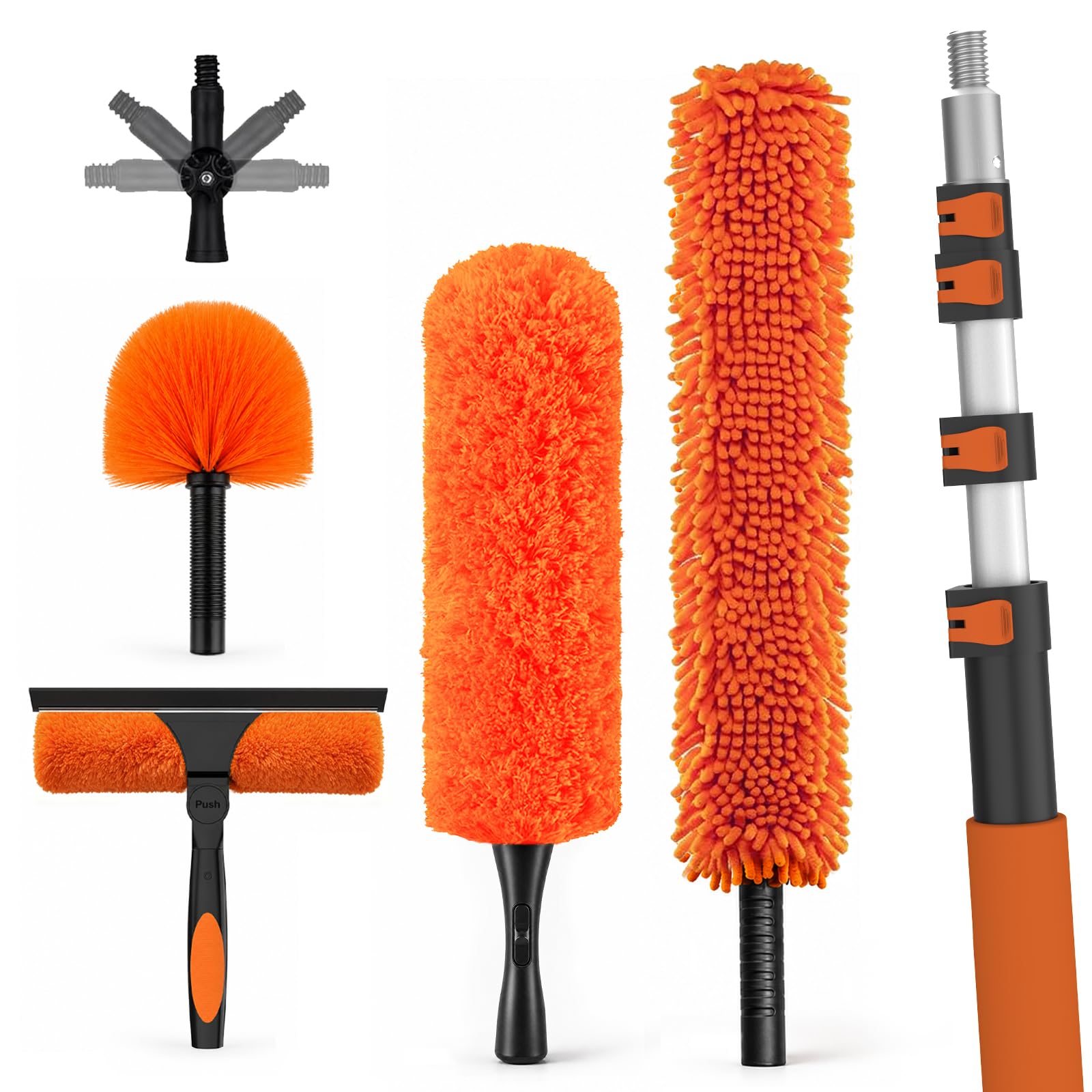 20FT High Reach Duster Cleaning Kit with Extension Pole