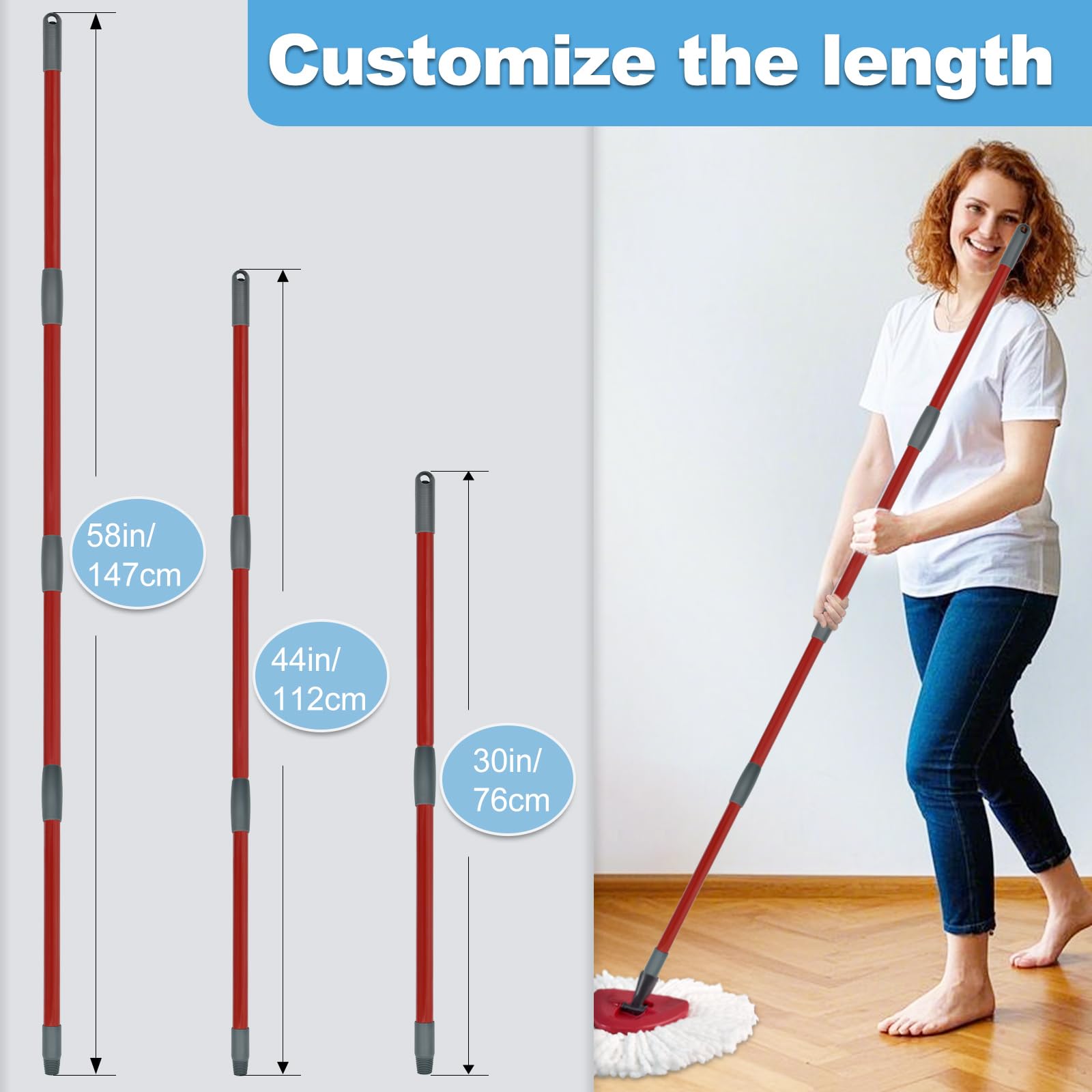 Mop Handle for Ocedar (4 Count)