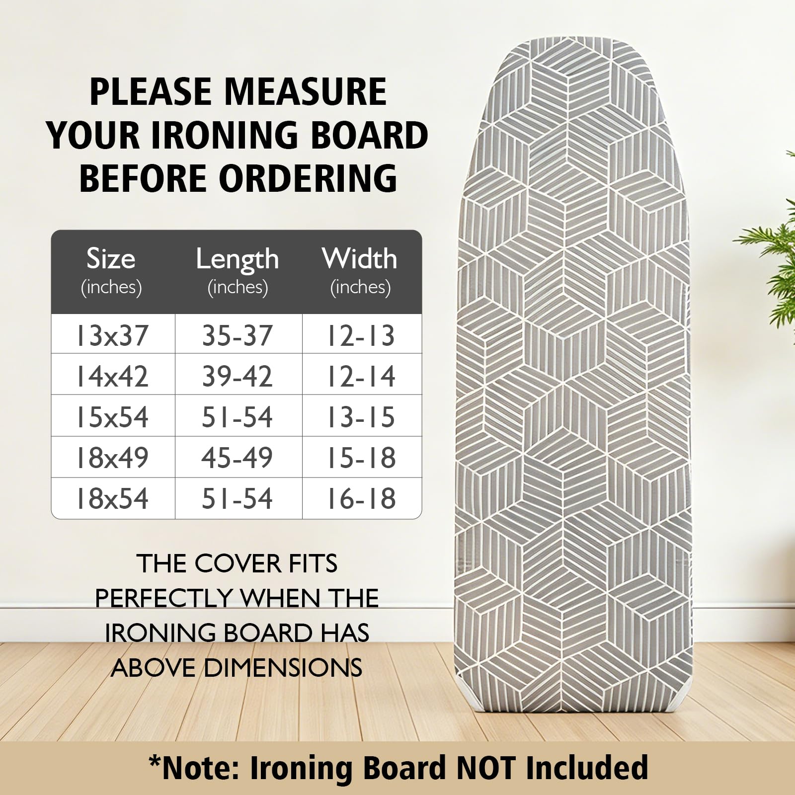 Over the Door Ironing Board Cover 14 x 42 inch