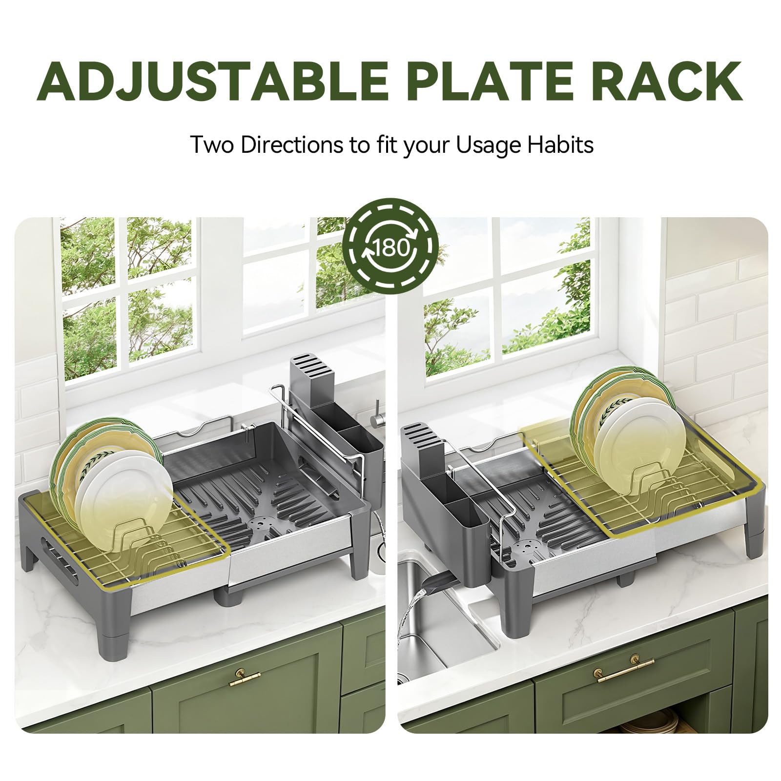 Expandable Dish Drying Rack