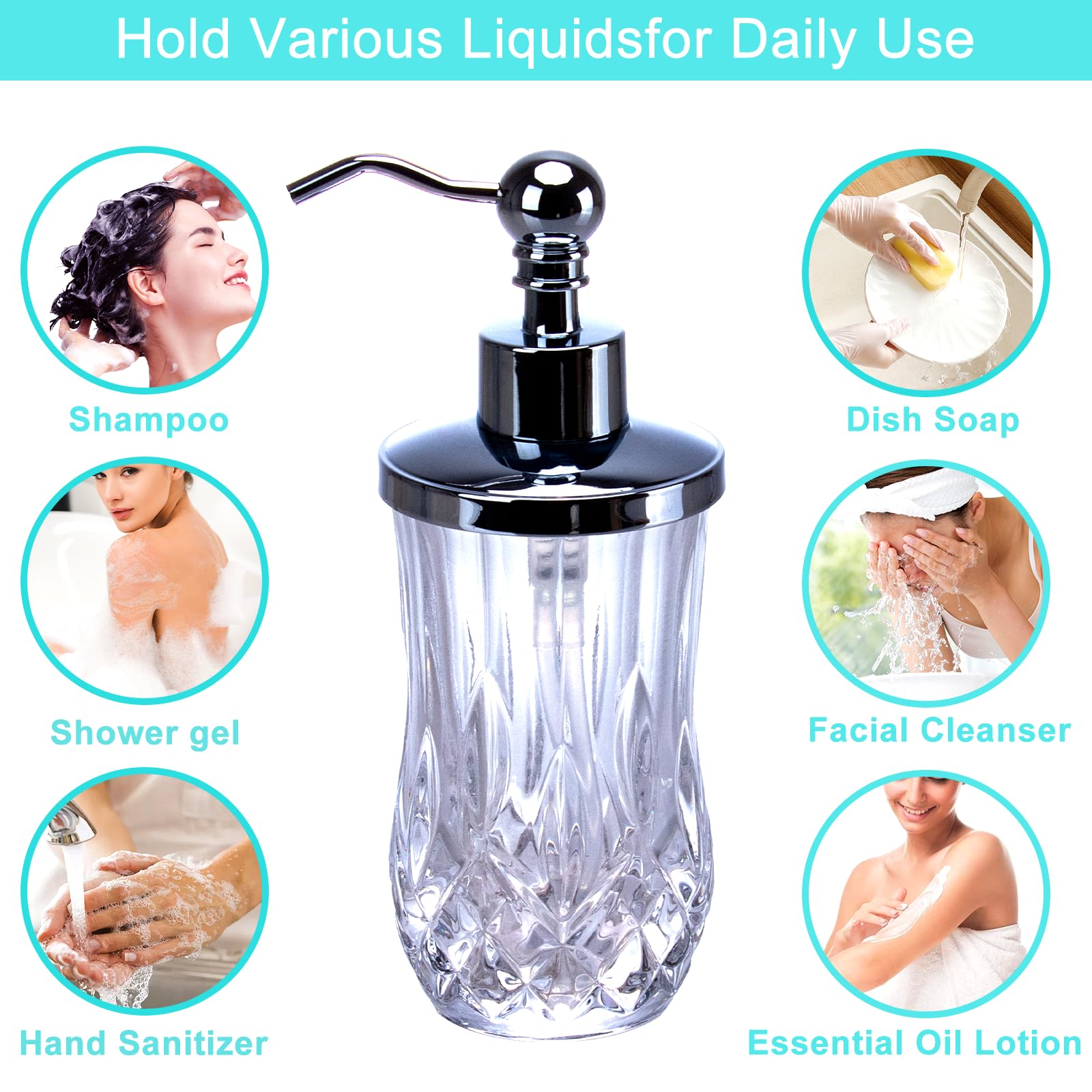 9Oz Clear Soap Dispenser