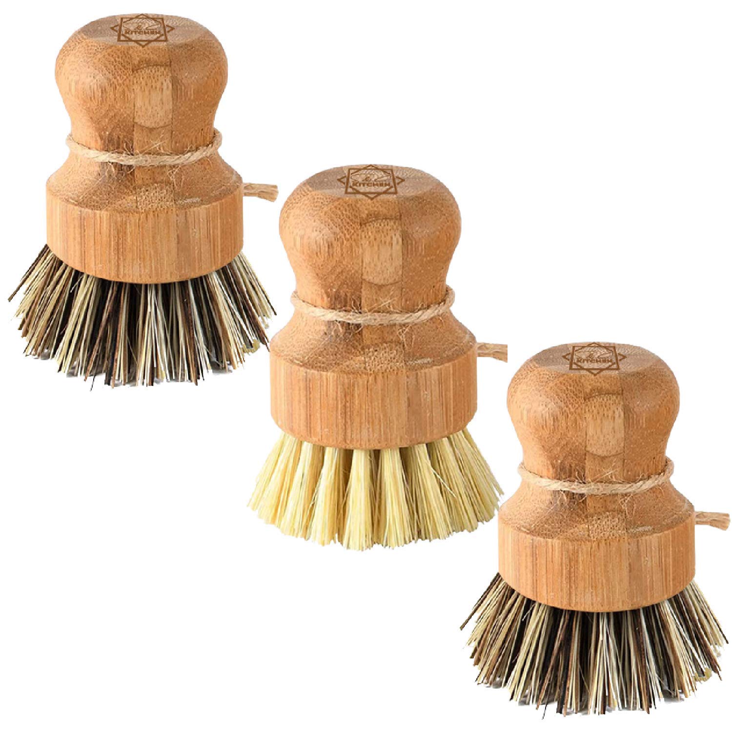 Bamboo Scrub Brush (3 Count)