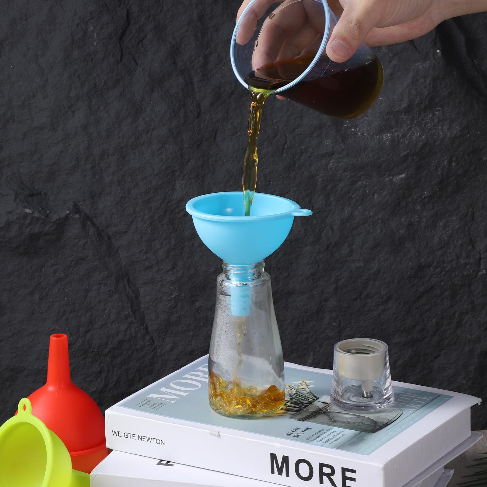 4 Pack Kitchen Silicone Funnel (4 Count)