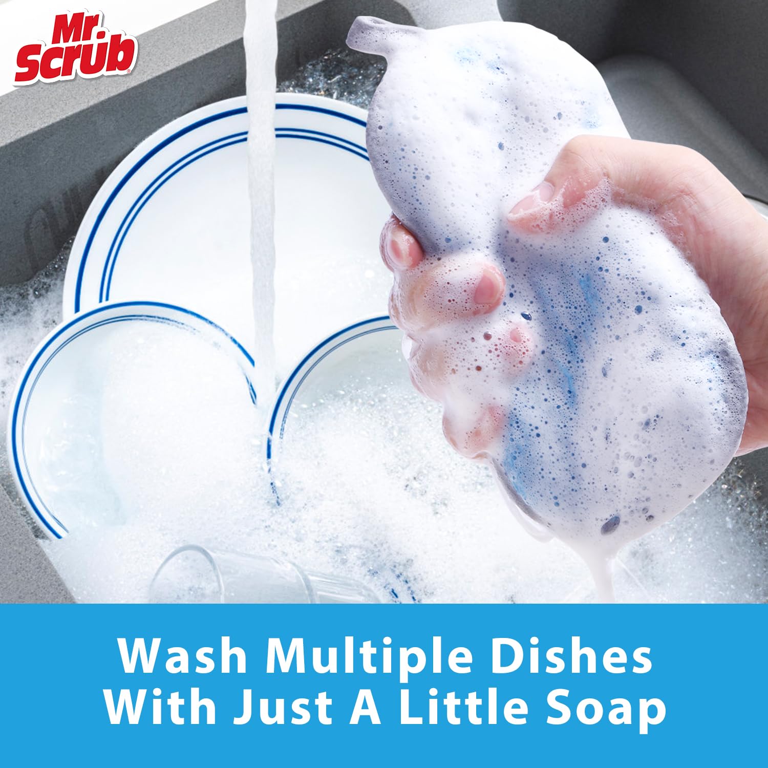 Sponges Kitchen Dish Sponge for Washing Dishes Cleaning Kitchen (3 Count)