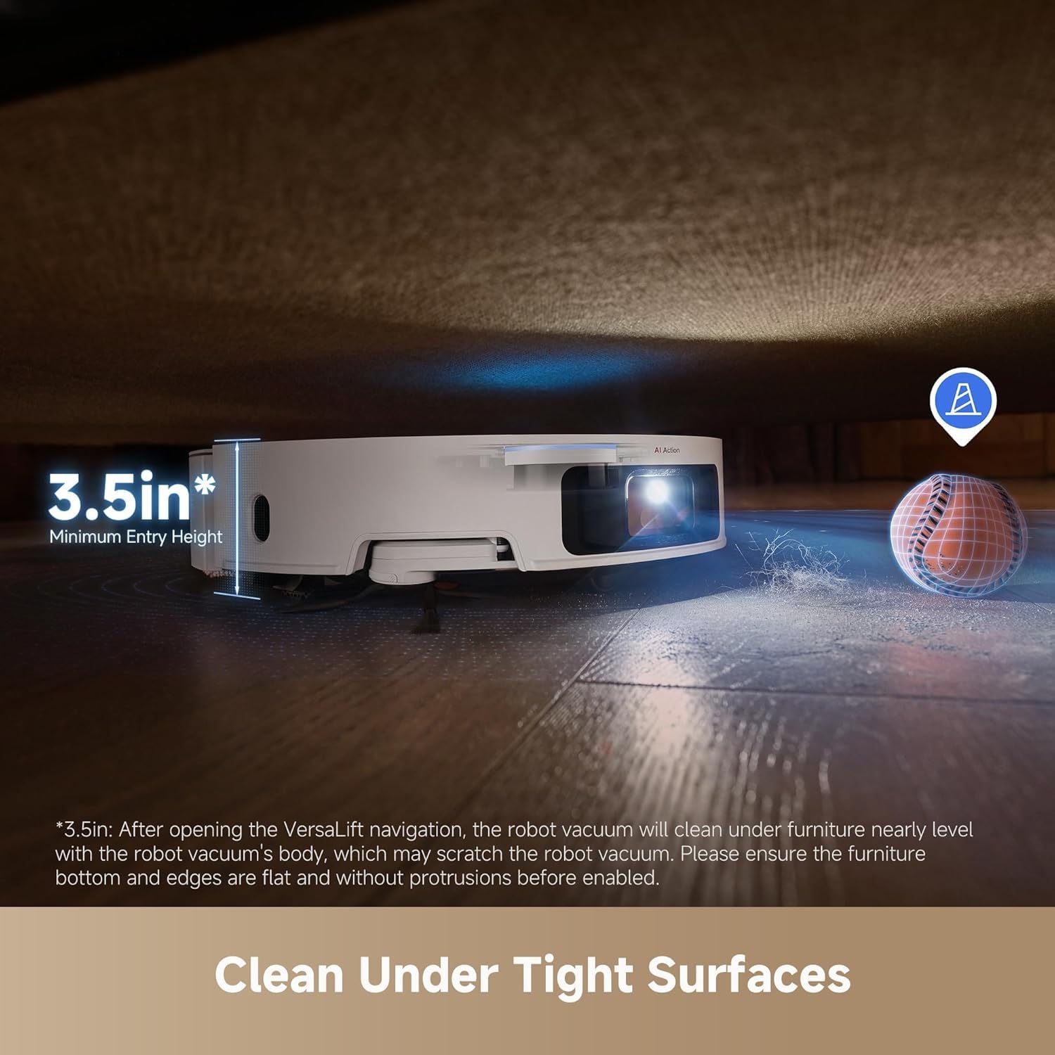 X50 Ultra White Robot Vacuum and Mop with Auto