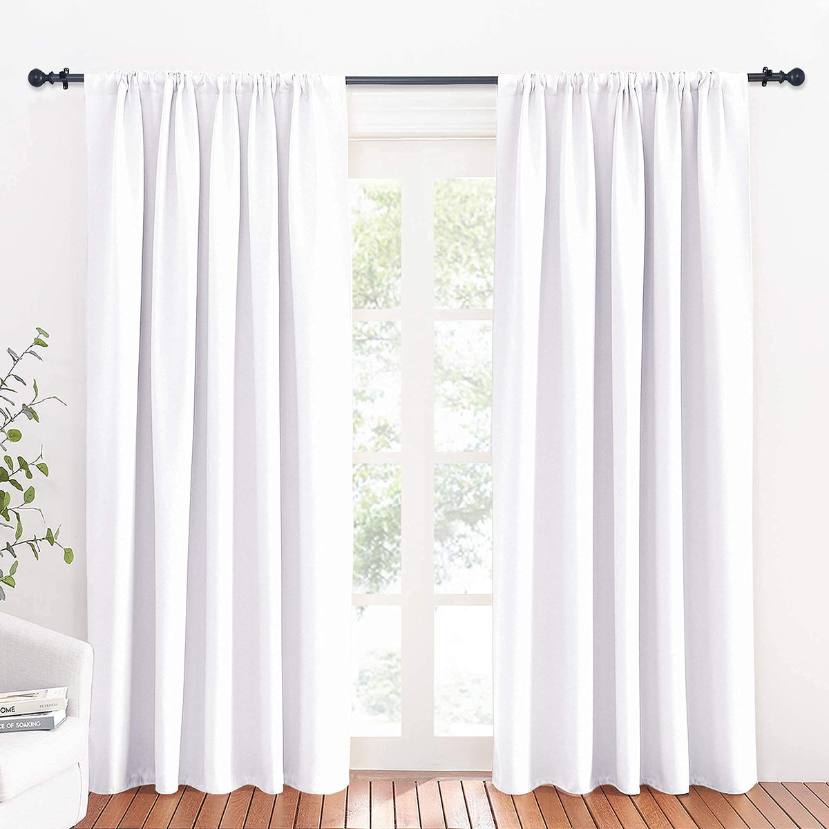 Large Curtains for Bedroom Living Room Dining Room 84 inches Long (2 Count)