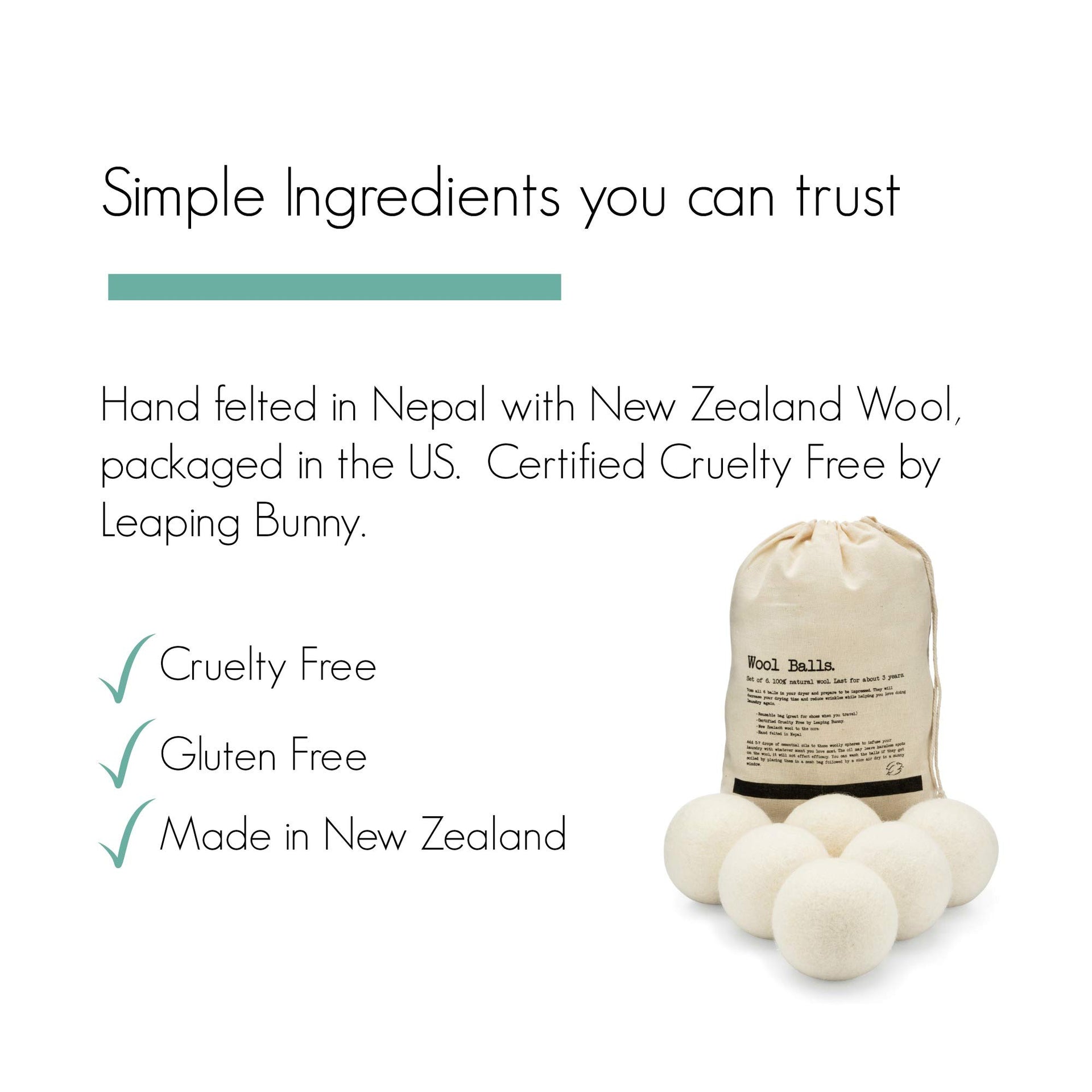 Wool Dryer Balls (6 Count)