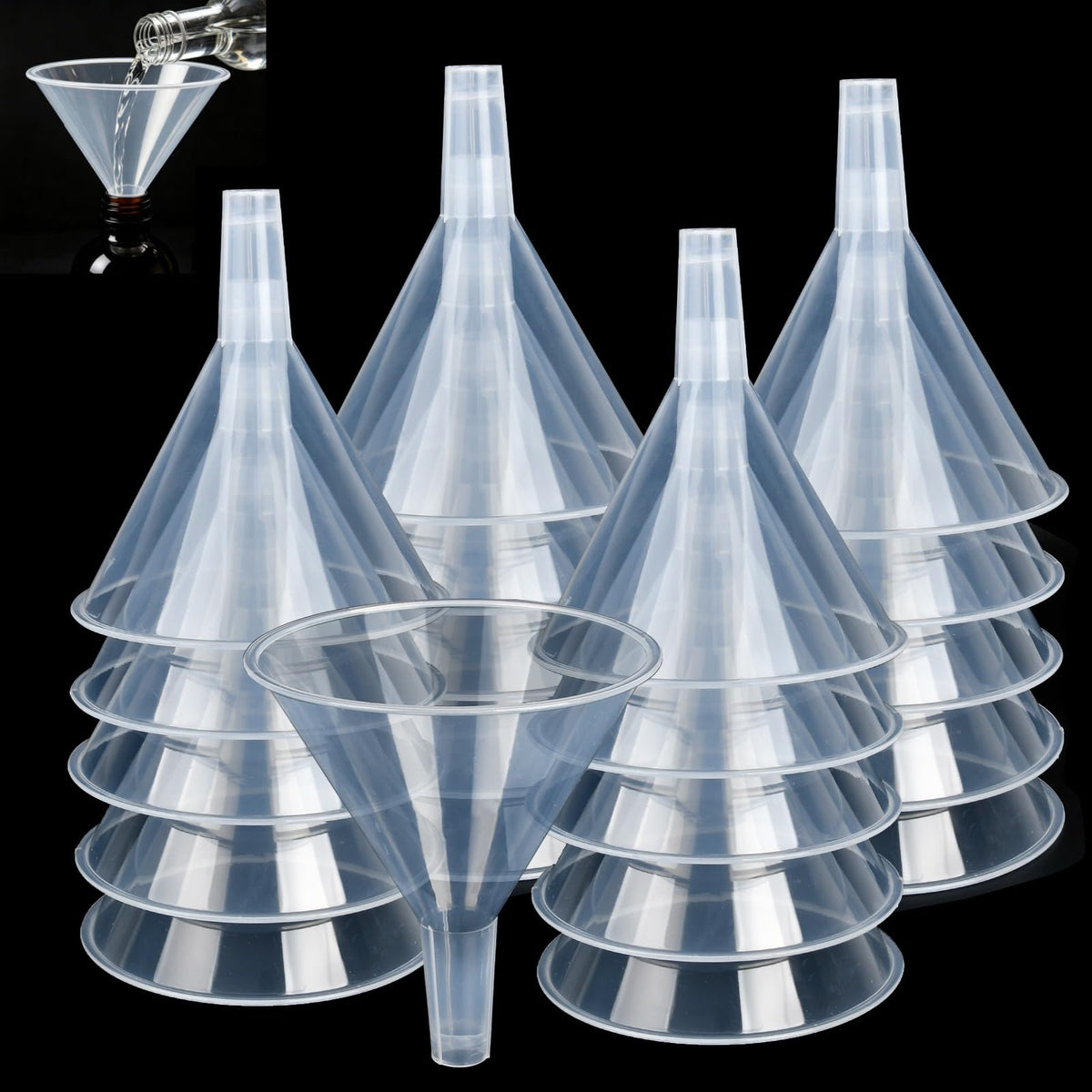 20PCS Plastic Funnels
