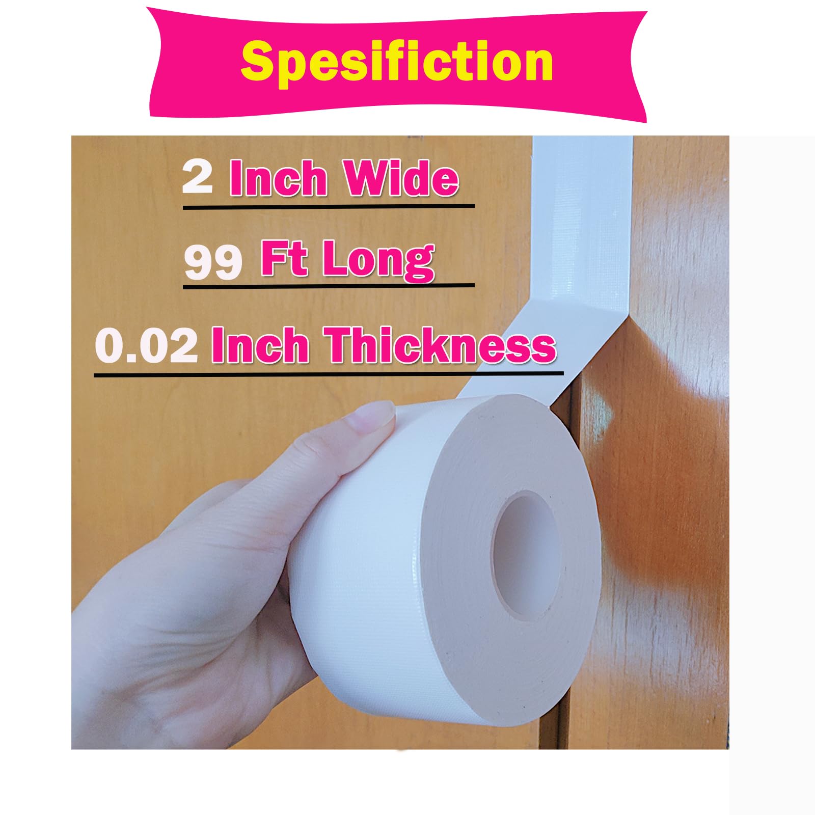 White Window Weather Sealing Tape