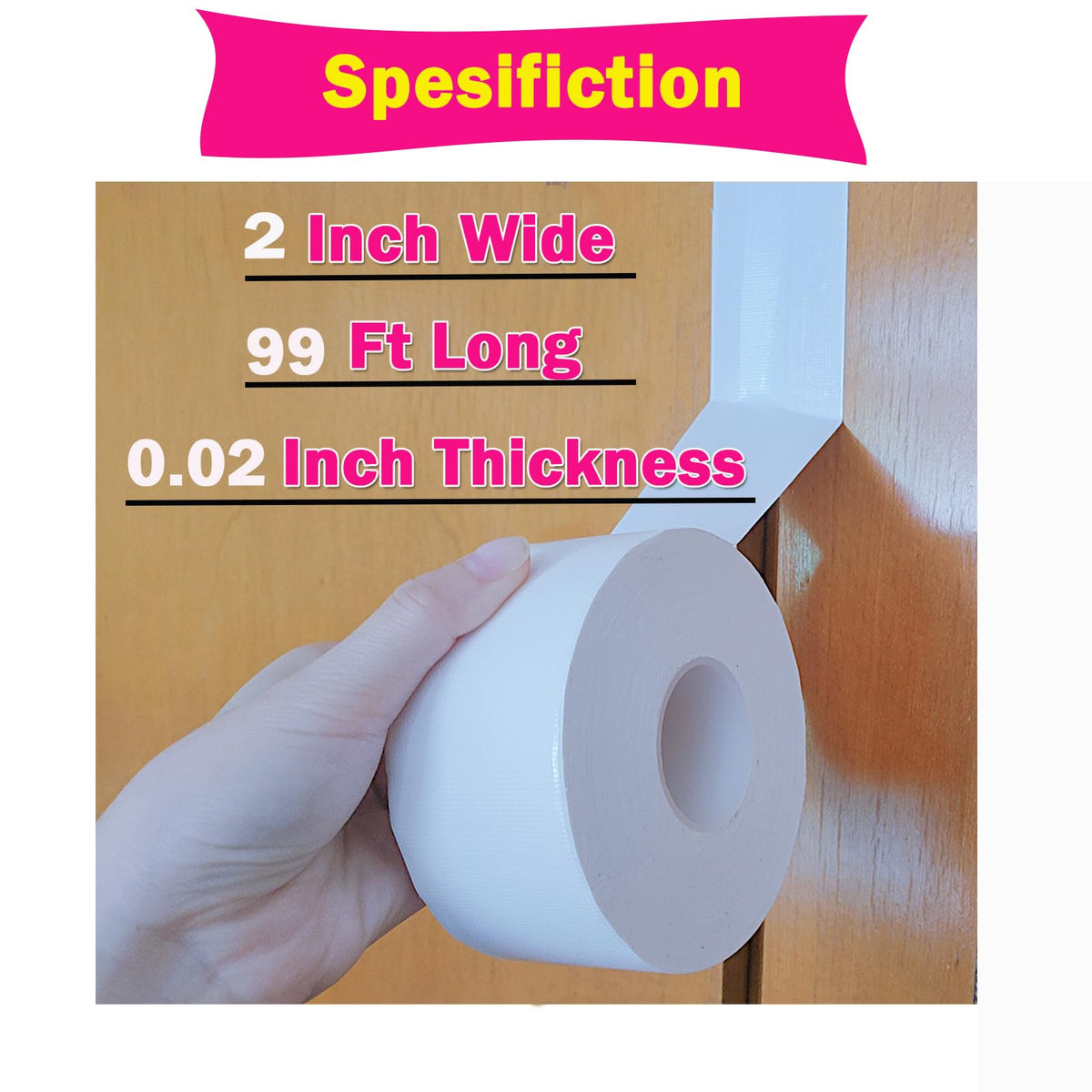 White Window Weather Sealing Tape